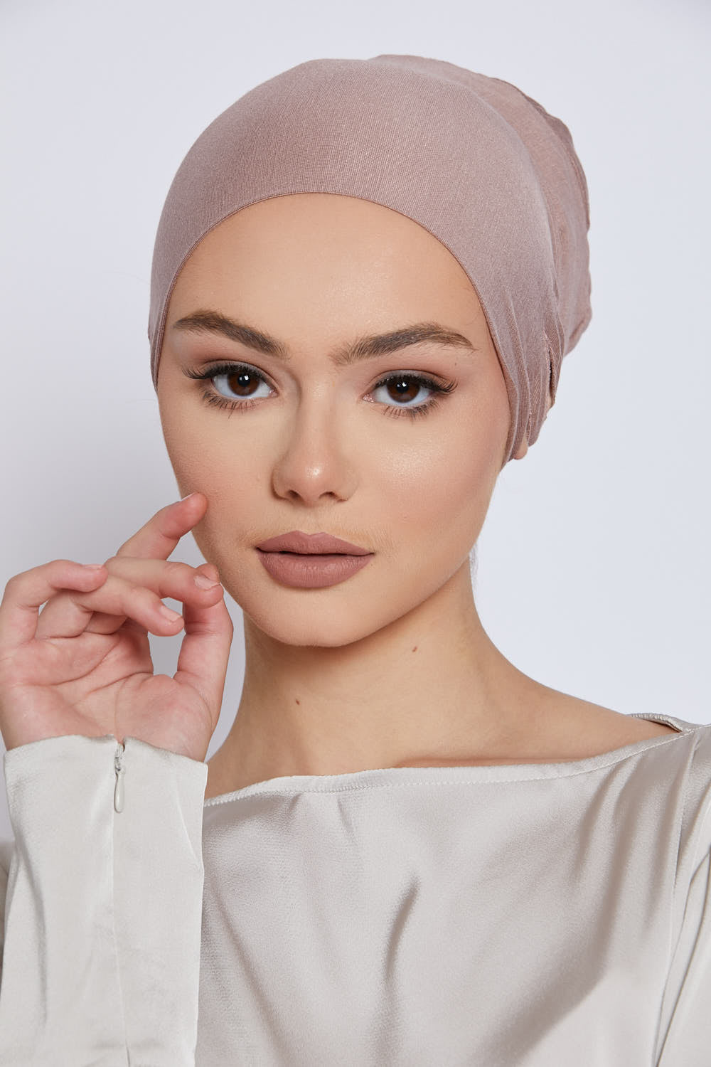 Slit Tie Back Hijab Caps
