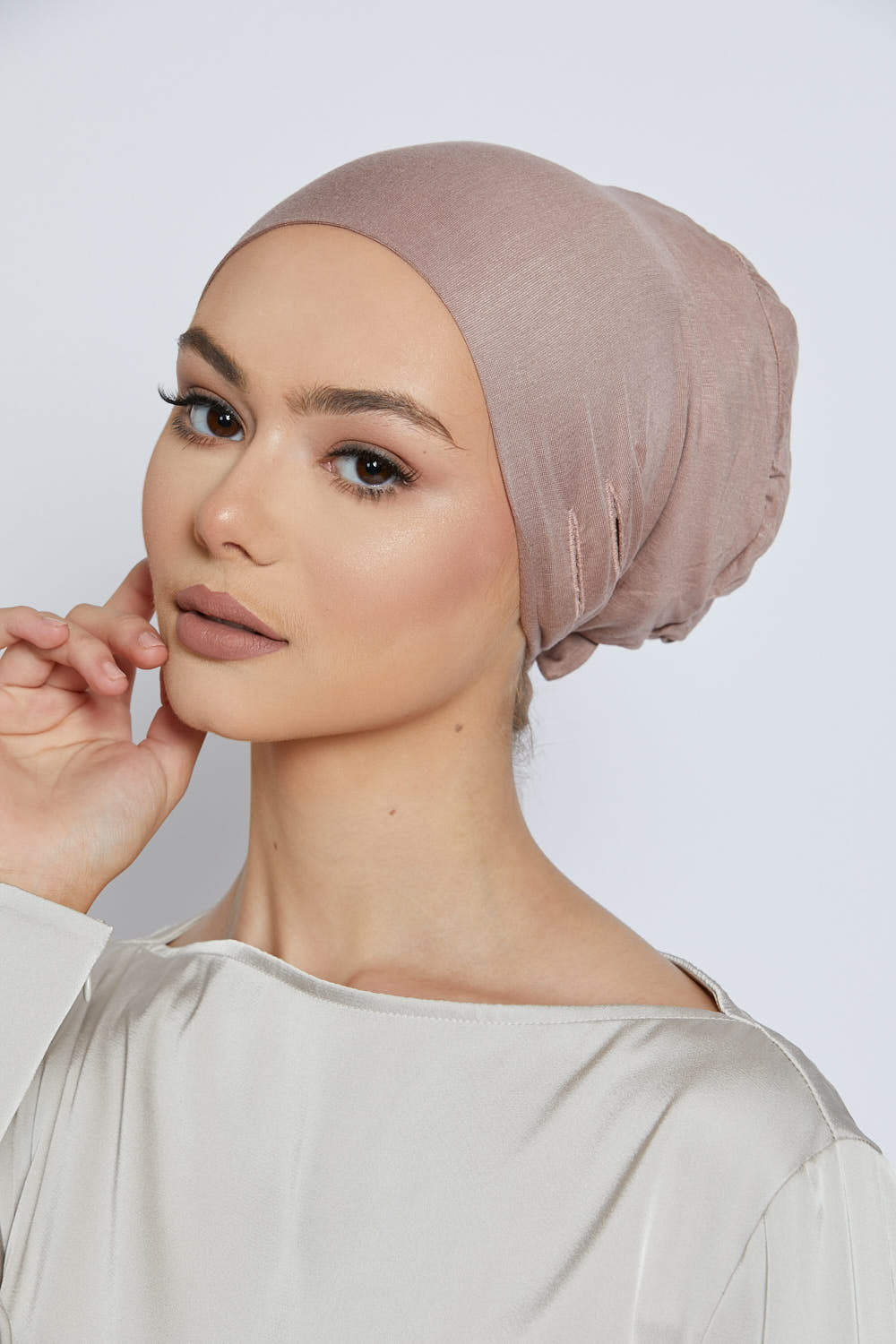 Slit Tie Back Hijab Caps
