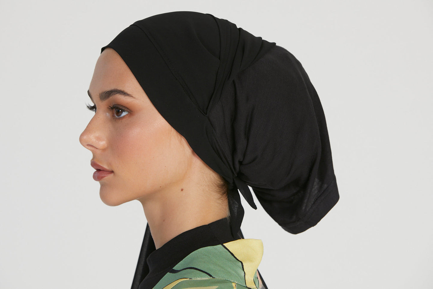 Hijab in chiffon istantaneo Premium - Nero 