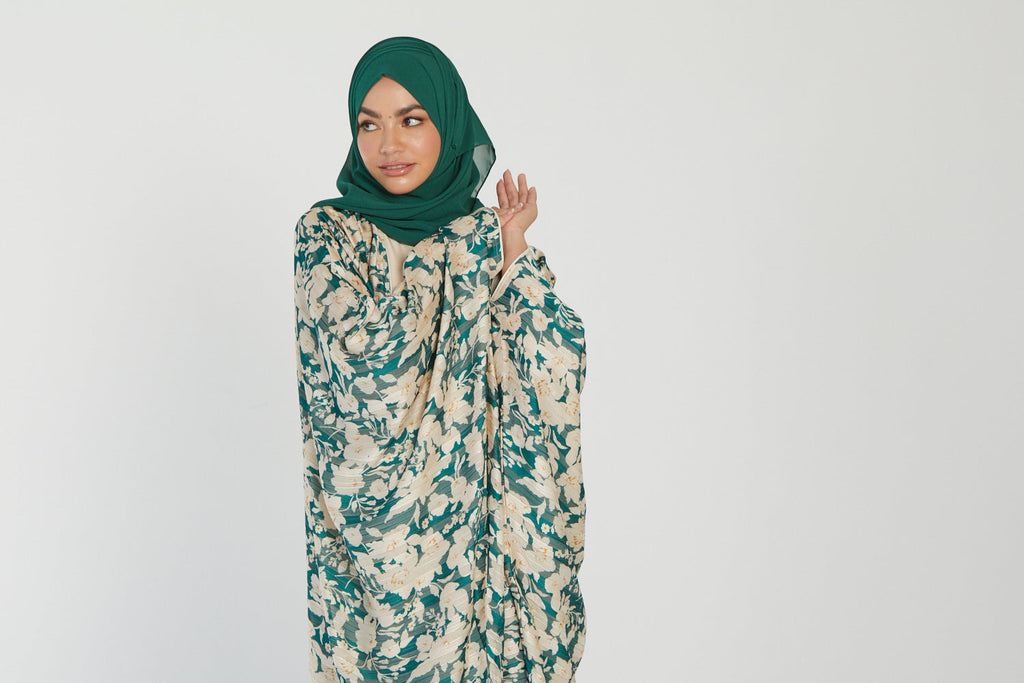 Luxury Georgette Chiffon Hijab -  Forest Green