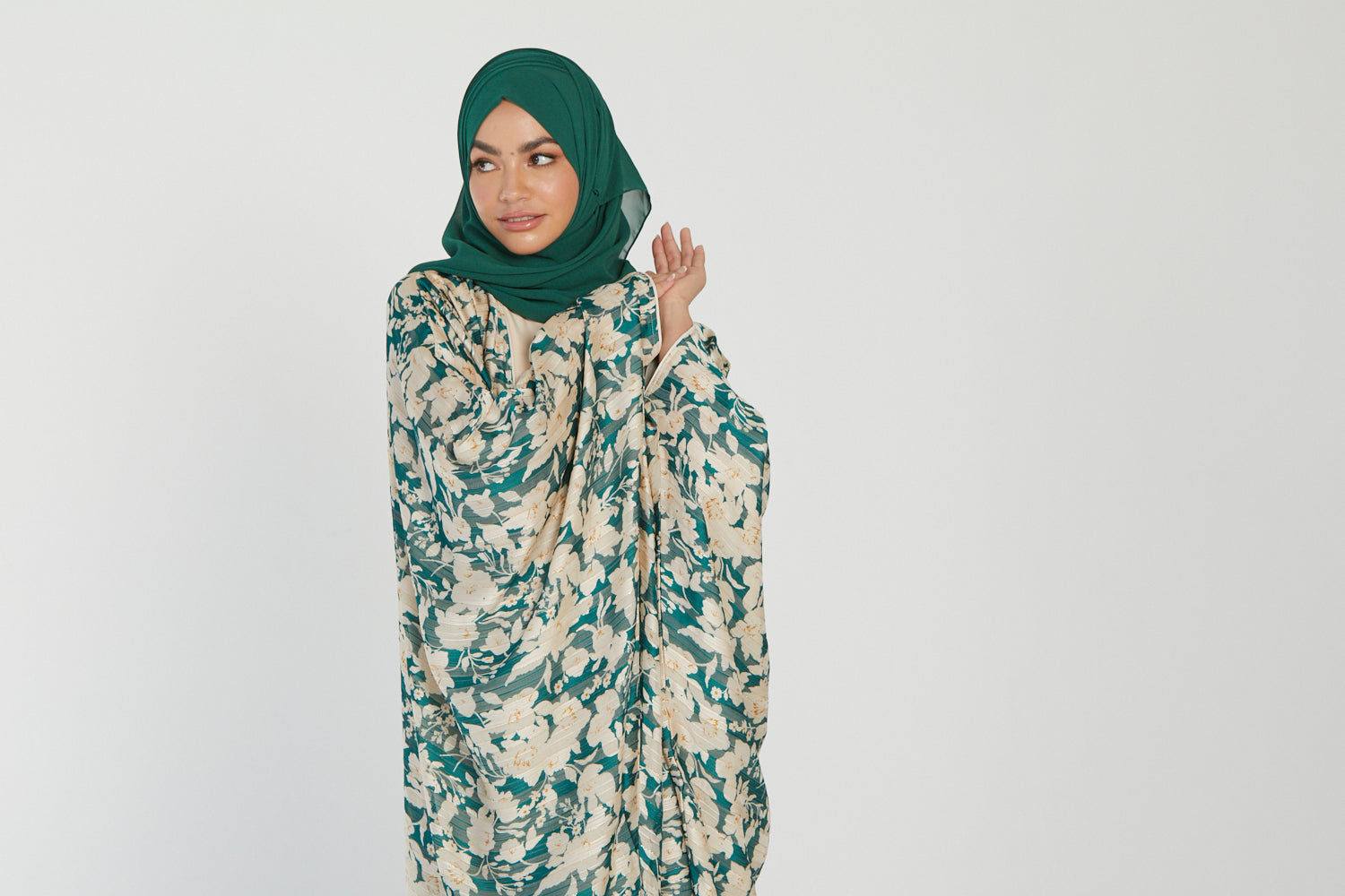 Luxury Georgette Chiffon Hijab -  Forest Green