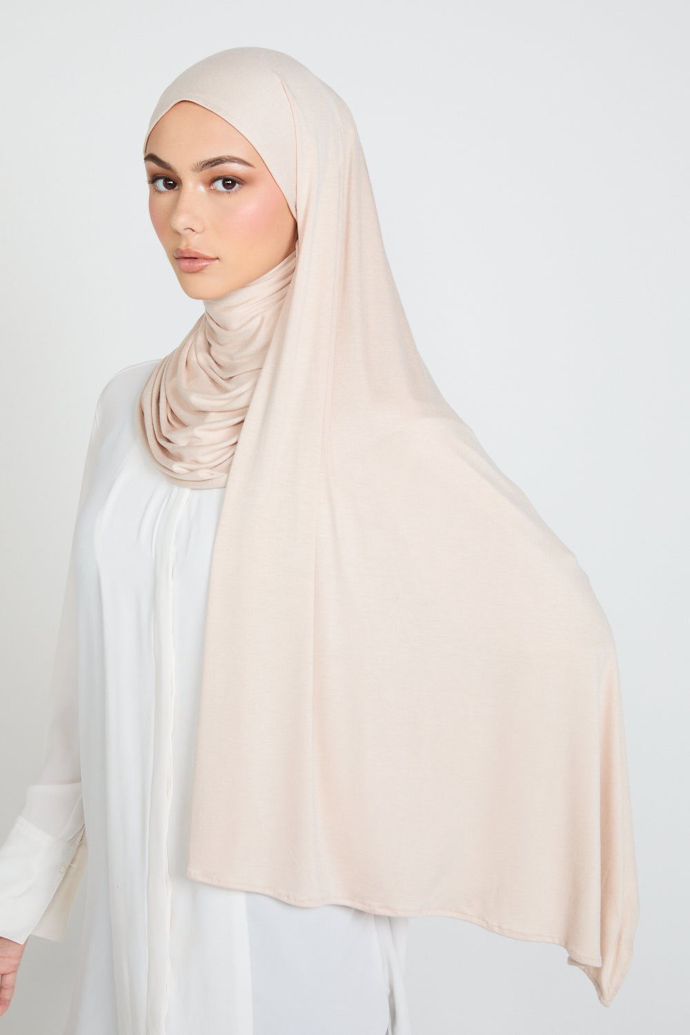 Moonstone Cream Jersey Hijab