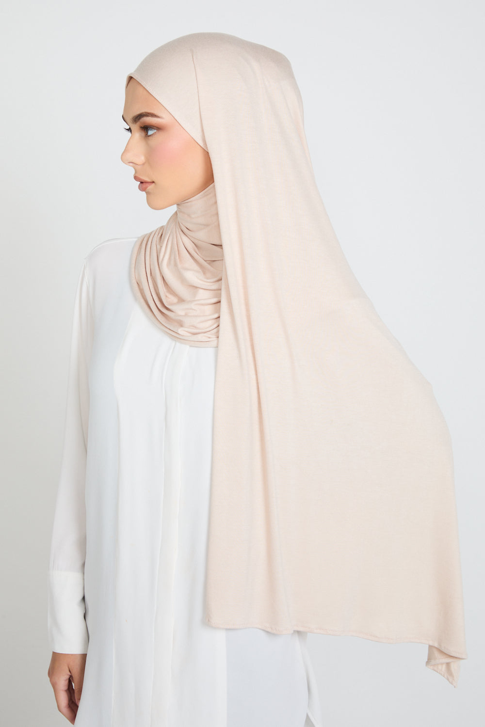 Moonstone Cream Jersey Hijab