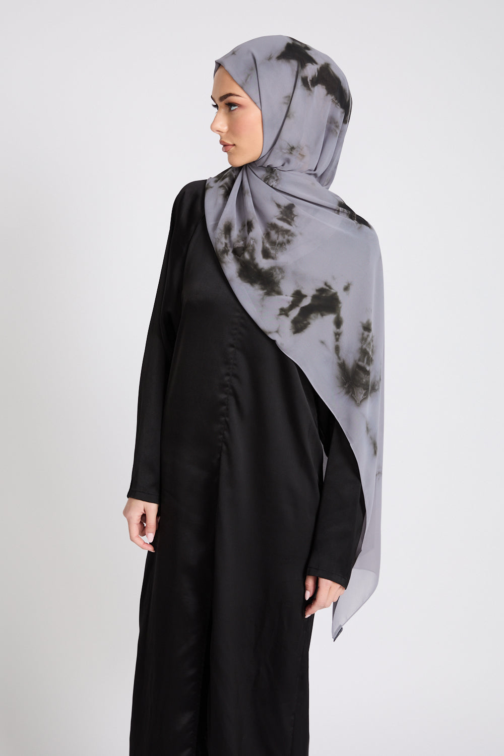 Georgette Chiffon Tie Dye Hijab - Twilight Haze