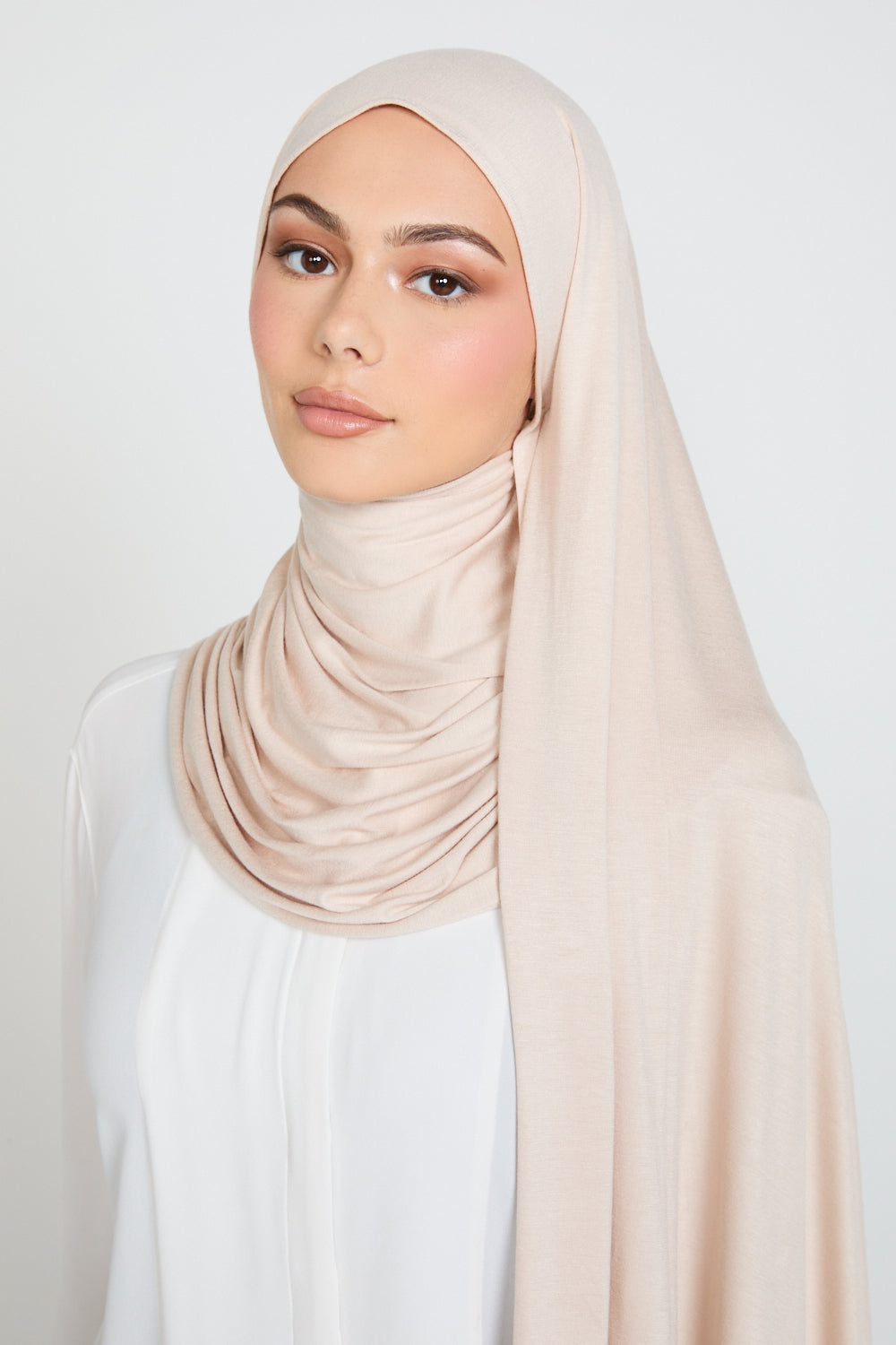 Moonstone Cream Jersey Hijab