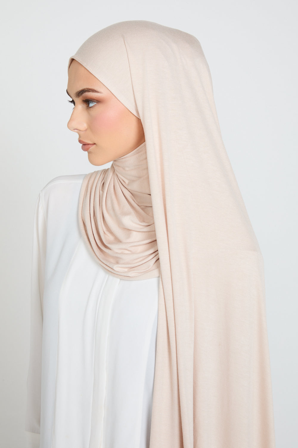 Moonstone Cream Jersey Hijab
