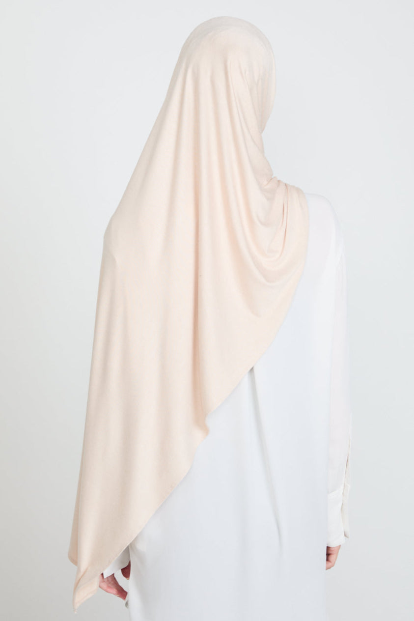 Moonstone Cream Jersey Hijab