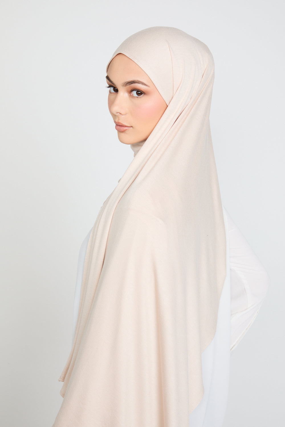 Moonstone Cream Jersey Hijab