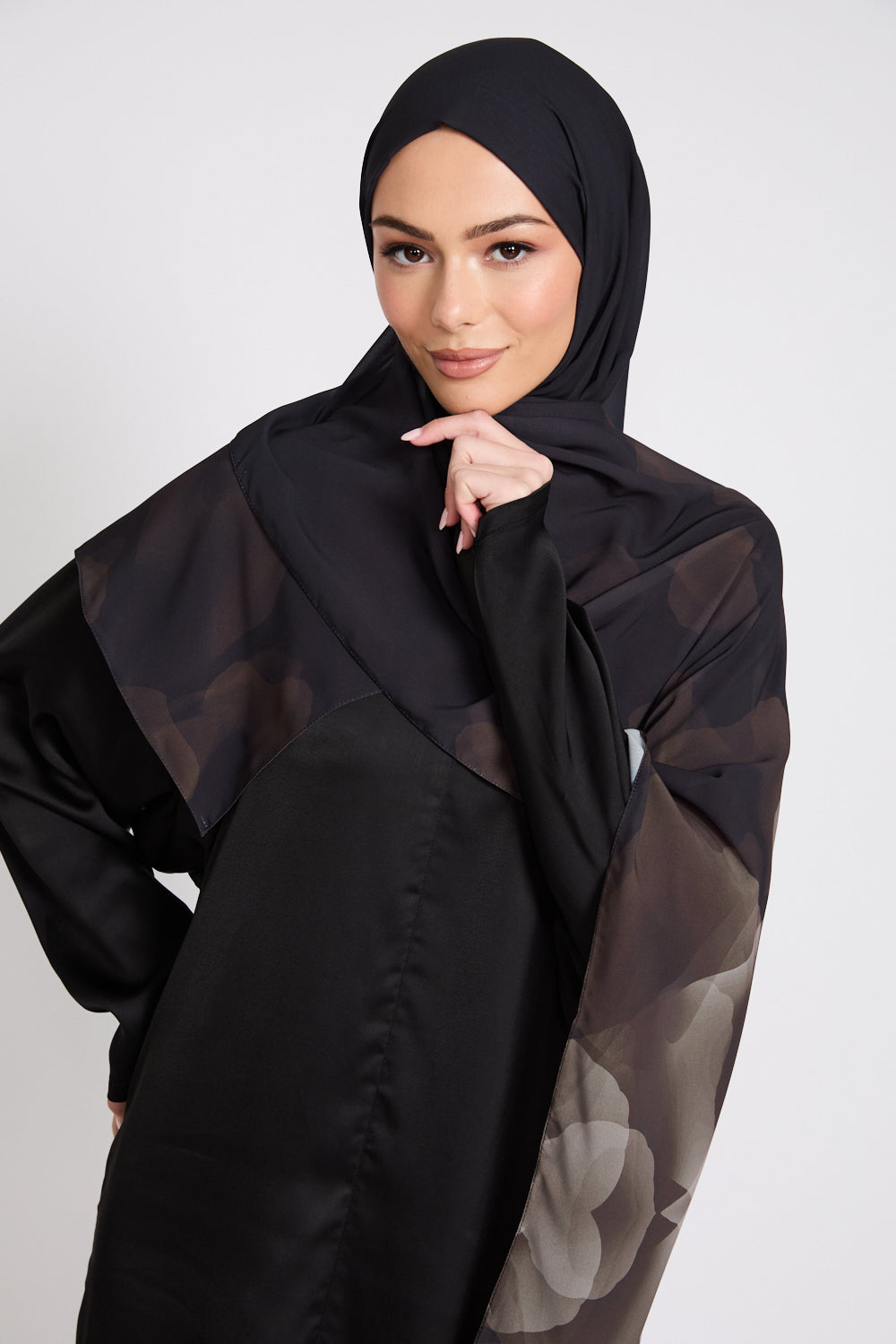 Luxury Printed Hijab - Moonlit Embrace - LIMITED EDITION