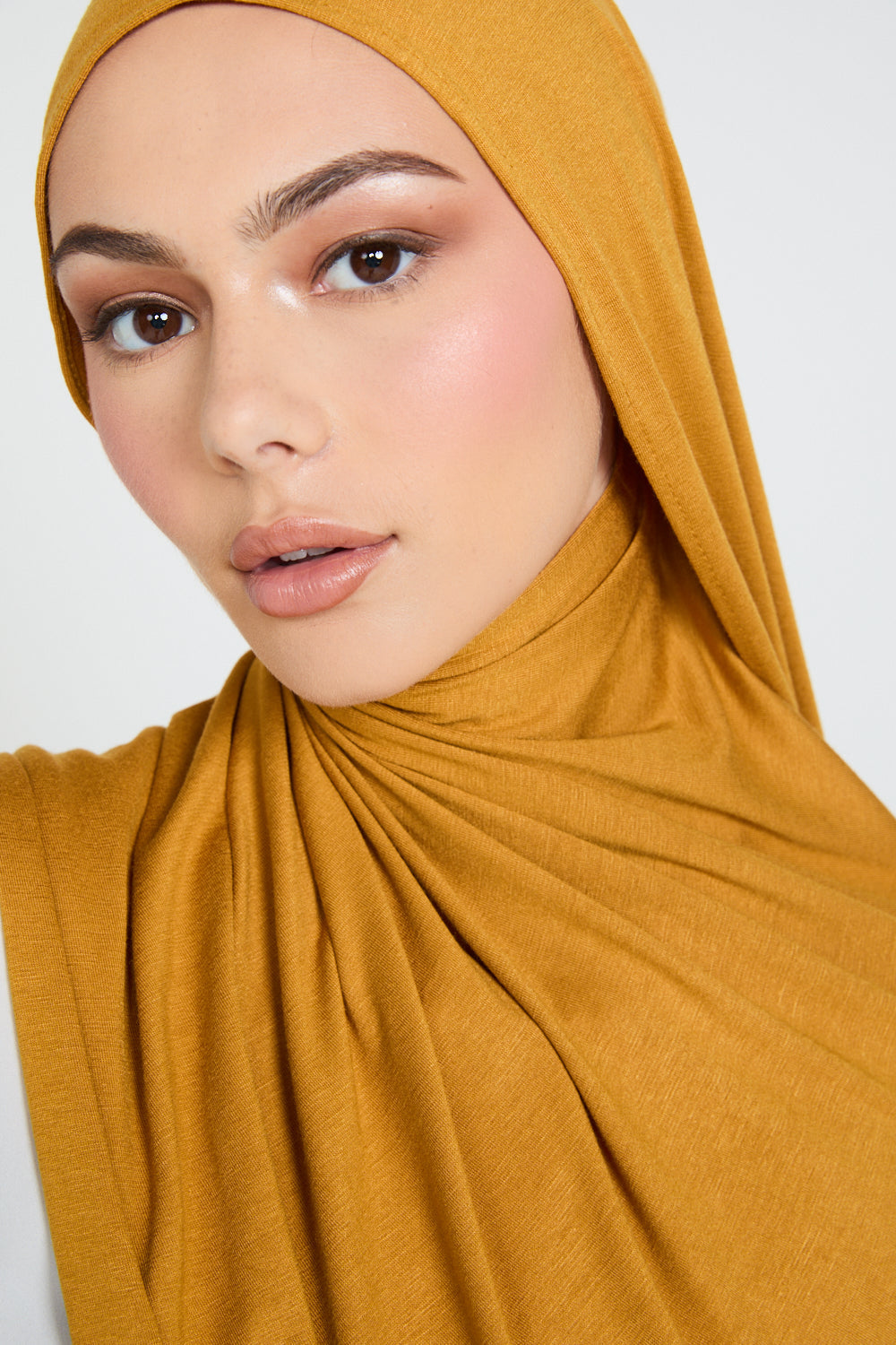 Golden Saffron Jersey Hijab