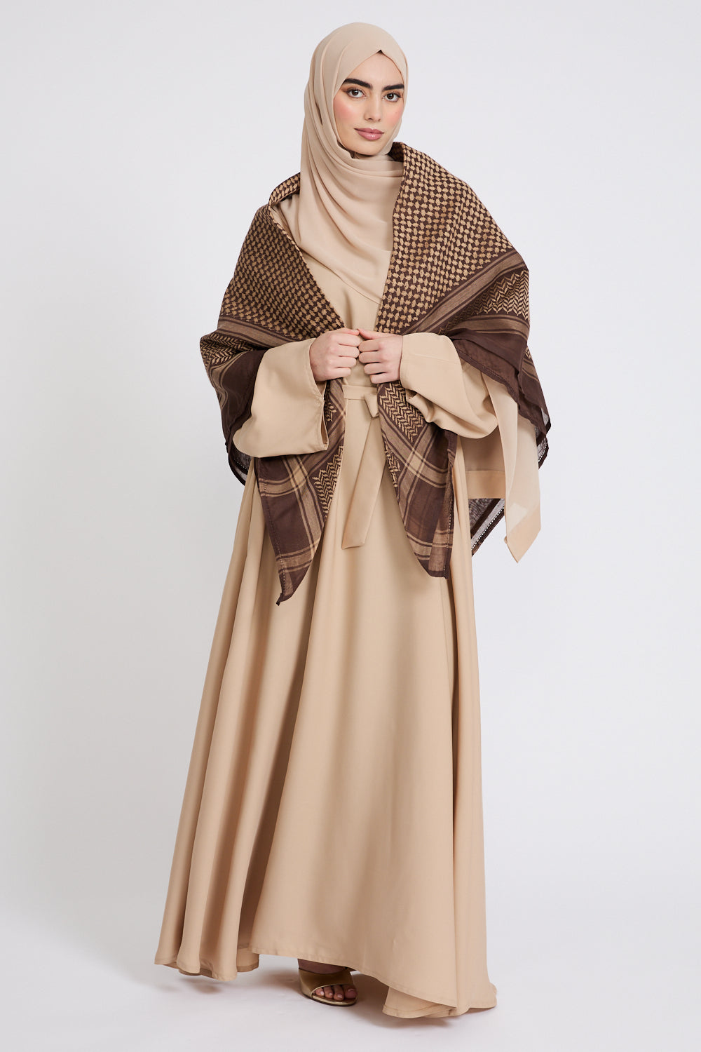 Keffiyeh Scarf - Cappuccino