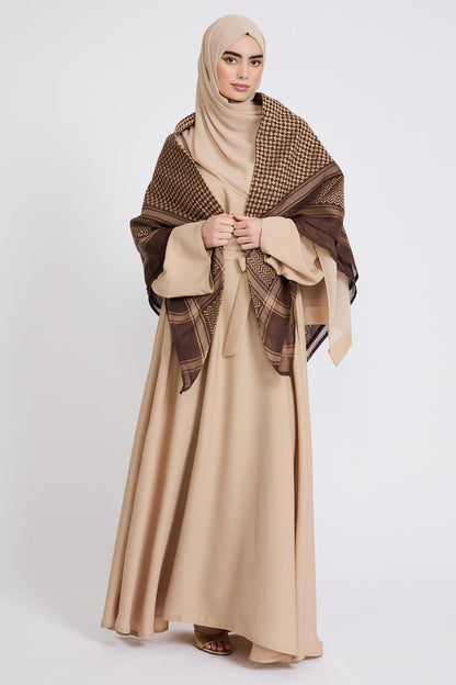 Keffiyeh Scarf - Cappuccino