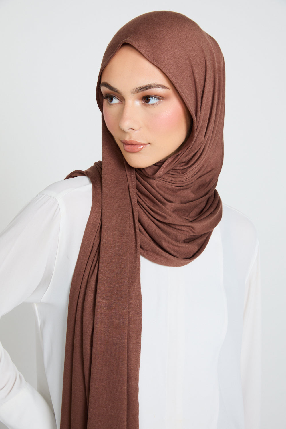 Smoked Chestnut Jersey Hijab