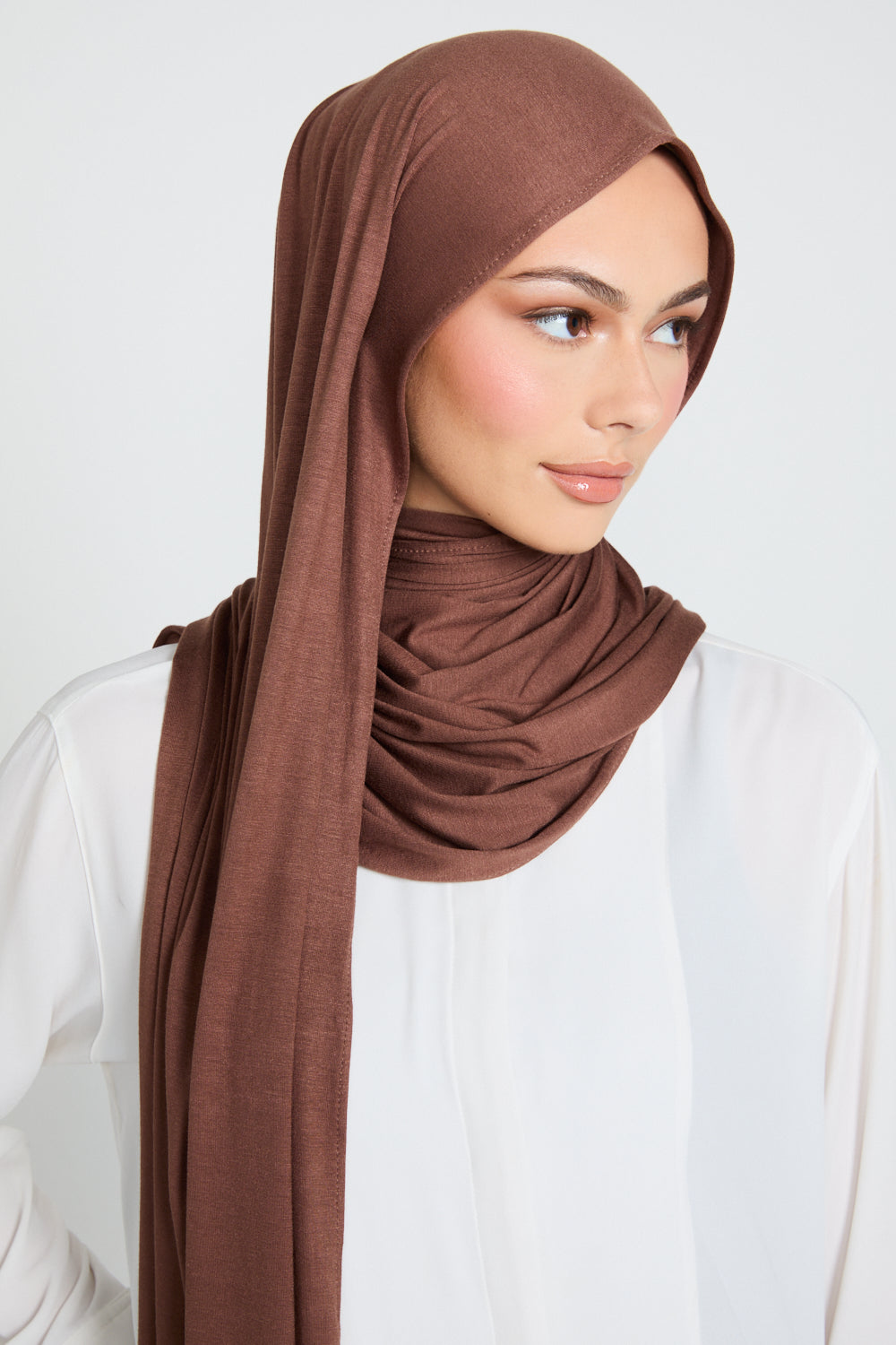 Smoked Chestnut Jersey Hijab
