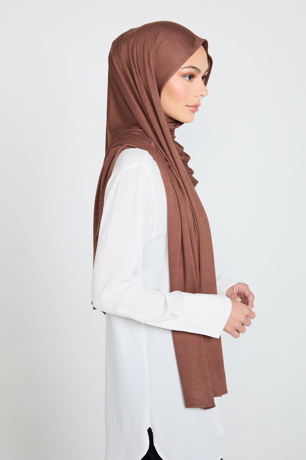 Smoked Chestnut Jersey Hijab
