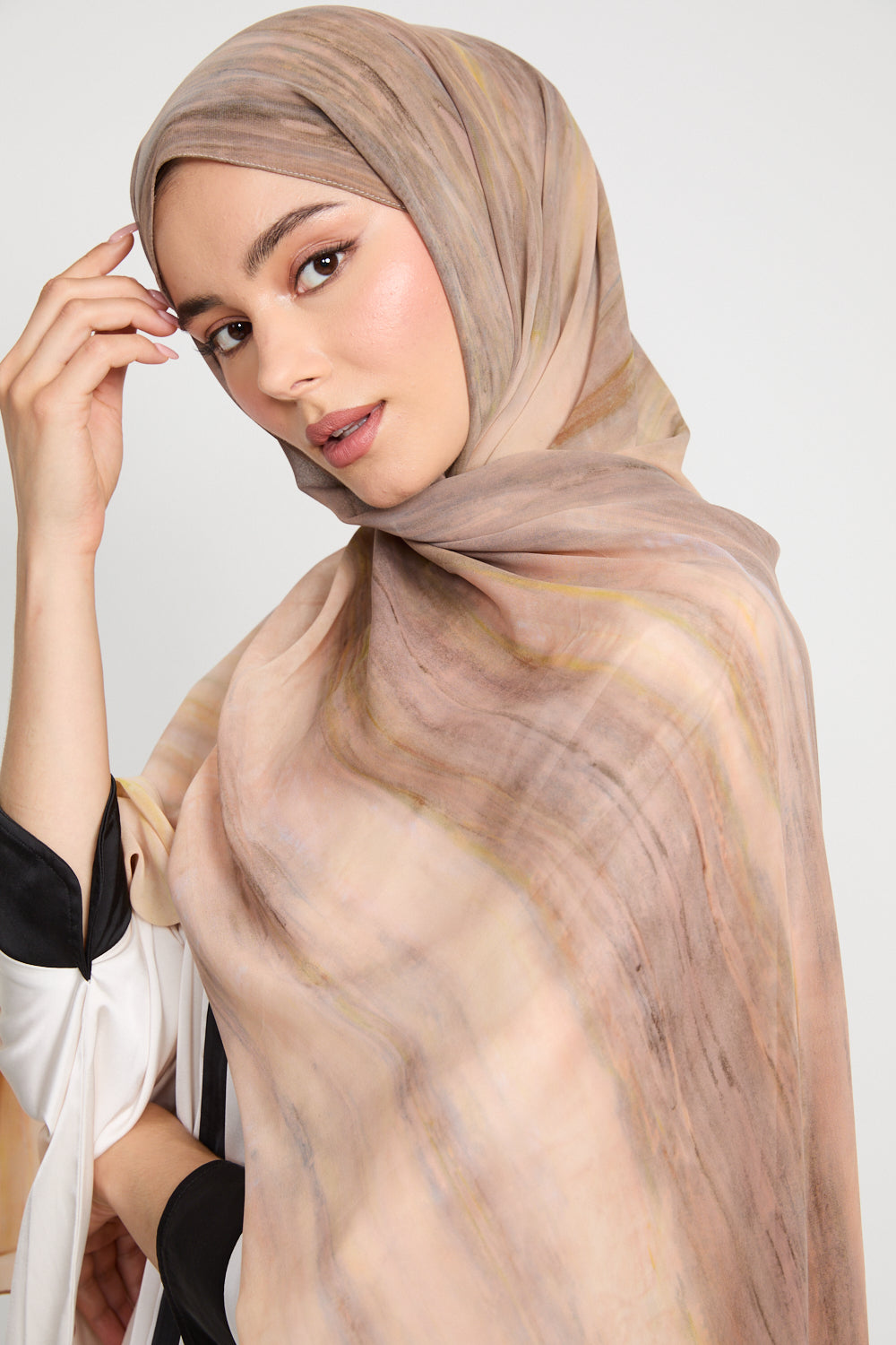 Luxury Tie Dye Chiffon Hijab - Sunkissed Dune - LIMITED EDITION