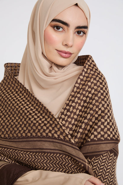 Keffiyeh Scarf - Cappuccino