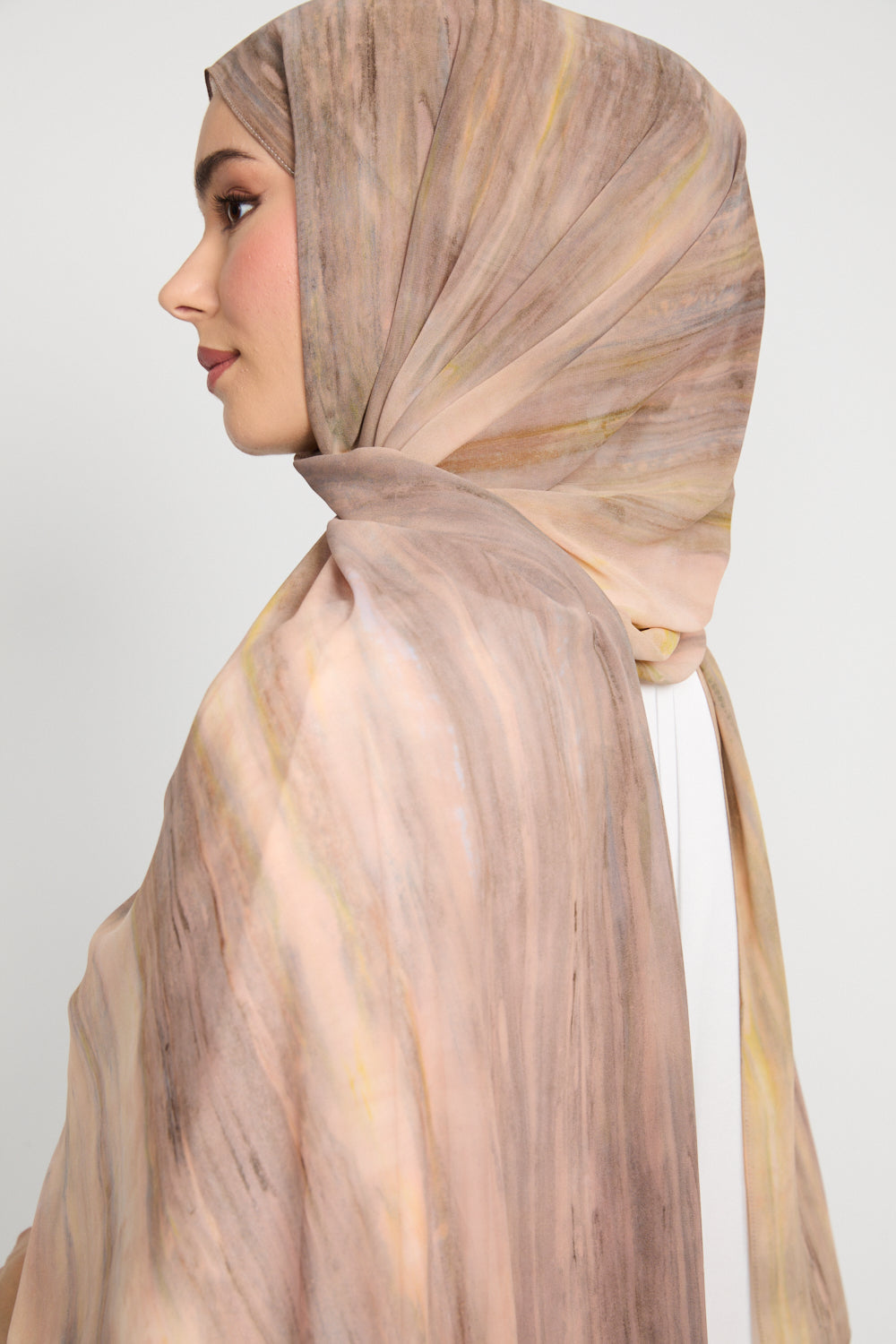 Luxury Tie Dye Chiffon Hijab - Sunkissed Dune - LIMITED EDITION