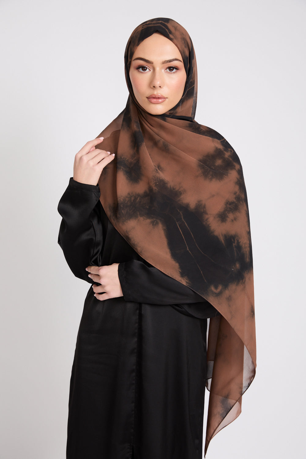 Georgette Chiffon Tie Dye Hijab - Earths Embrace