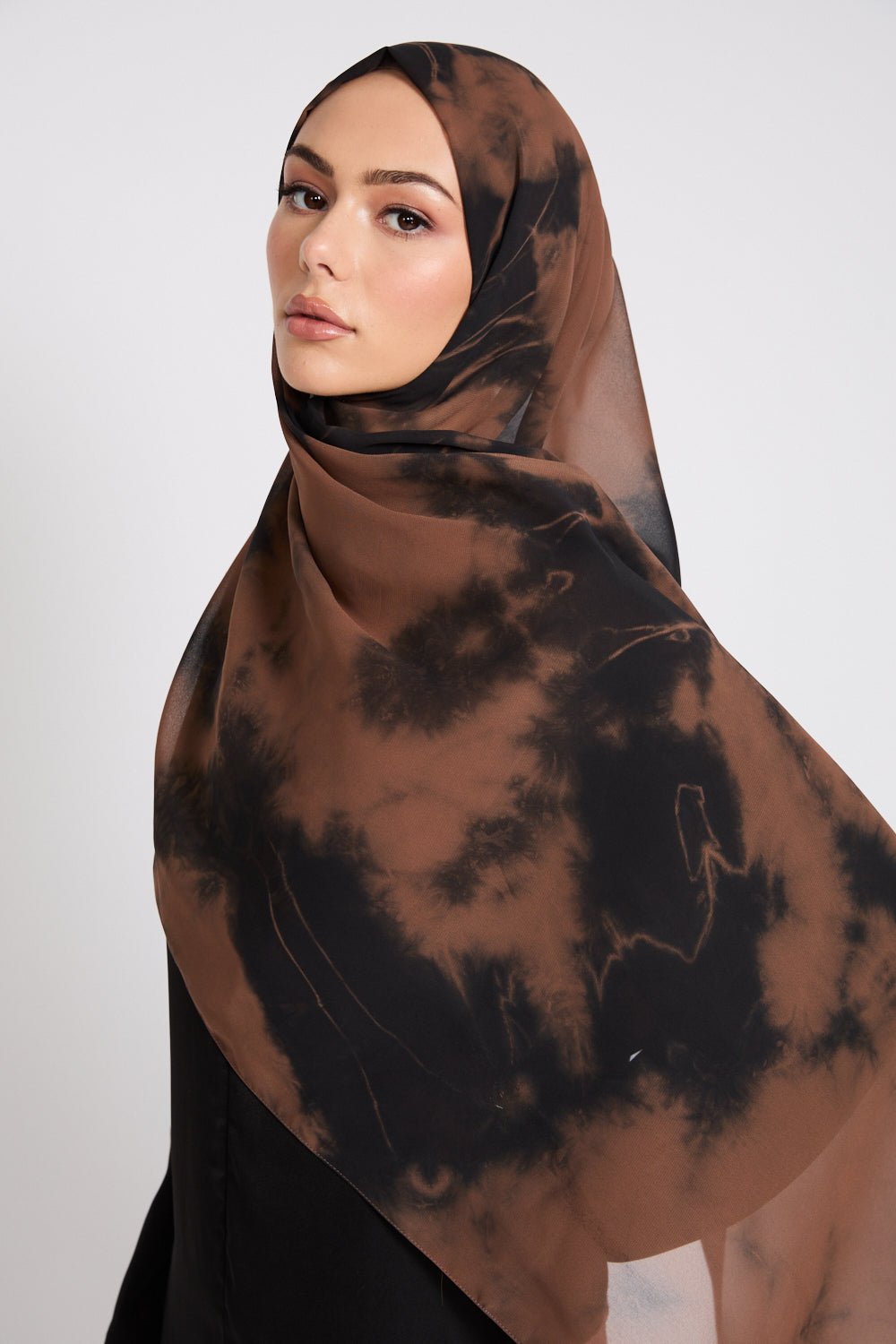 Georgette Chiffon Tie Dye Hijab - Earths Embrace