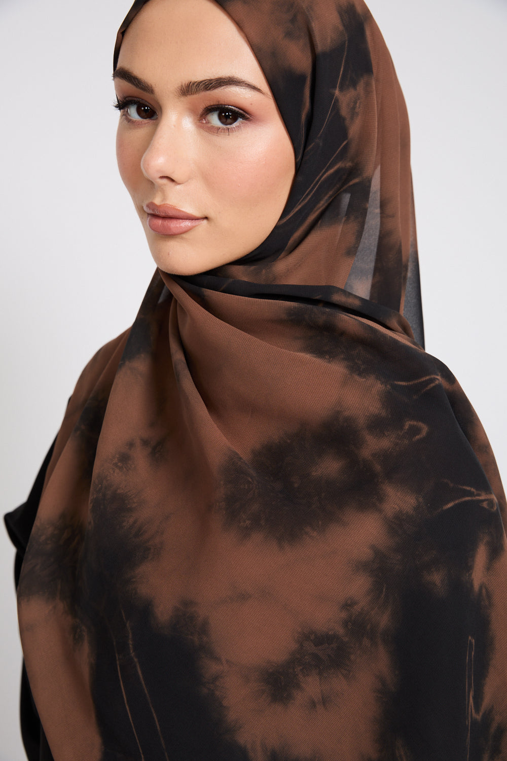 Georgette Chiffon Tie Dye Hijab - Earths Embrace