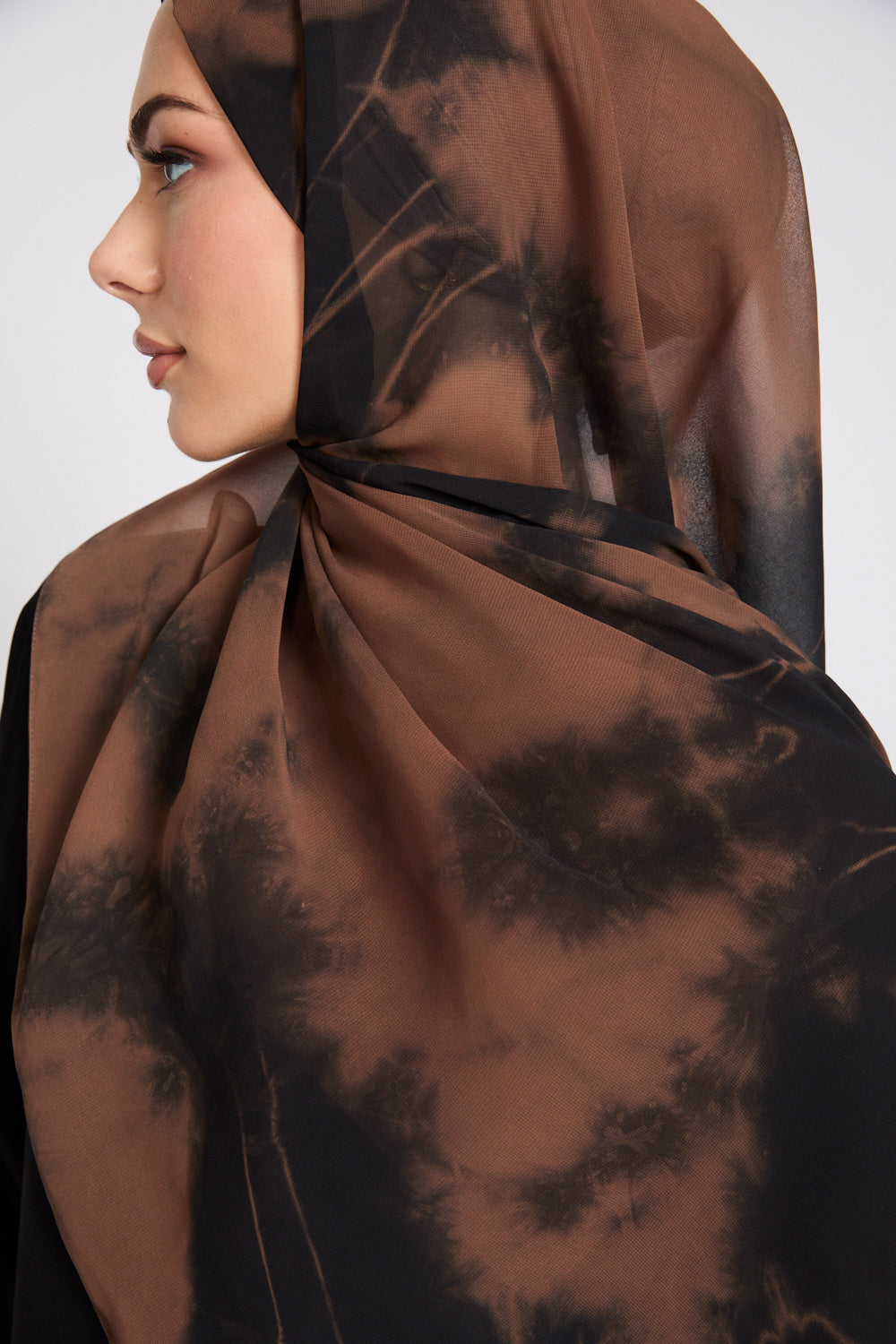 Georgette Chiffon Tie Dye Hijab - Earths Embrace