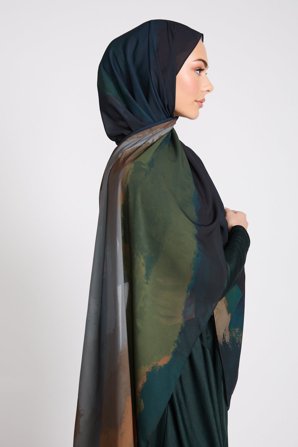 Luxury Printed Hijab - Celestial Mirage - LIMITED EDITION