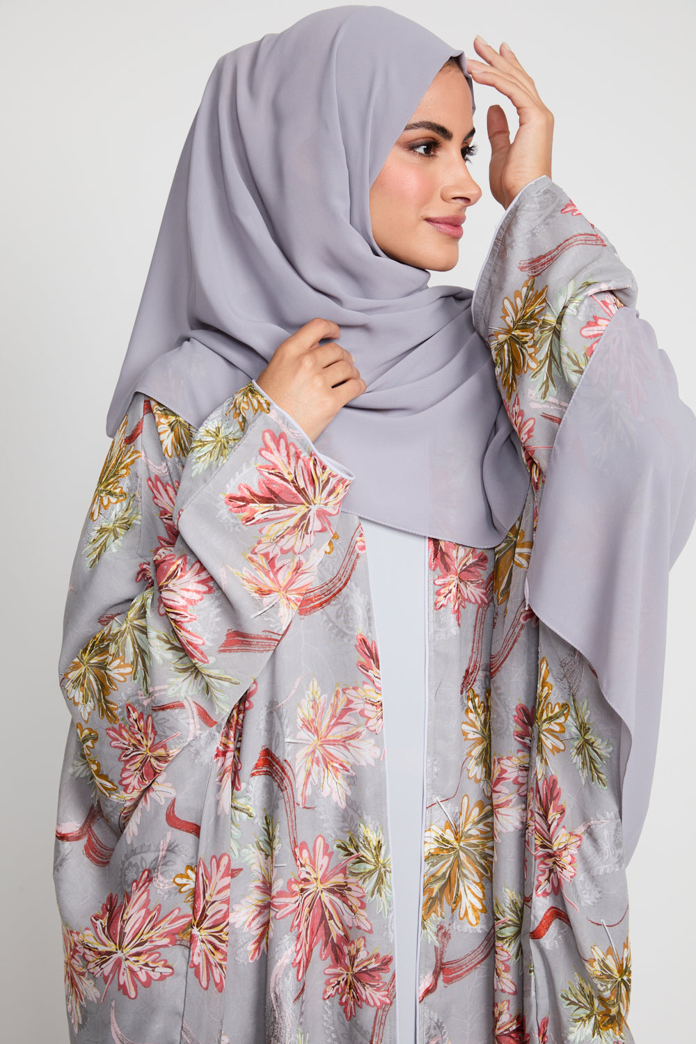 Soft Luxury Georgette Hijab - Misty Grey