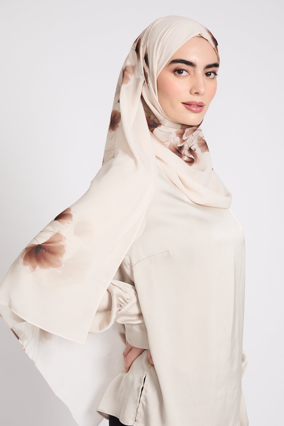 Luxury Printed Hijab - Blossom Dusk - LIMITED EDITION