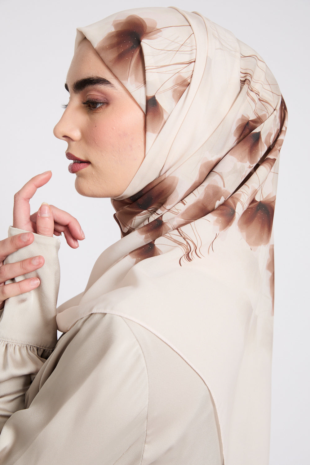 Luxury Printed Hijab - Blossom Dusk - LIMITED EDITION