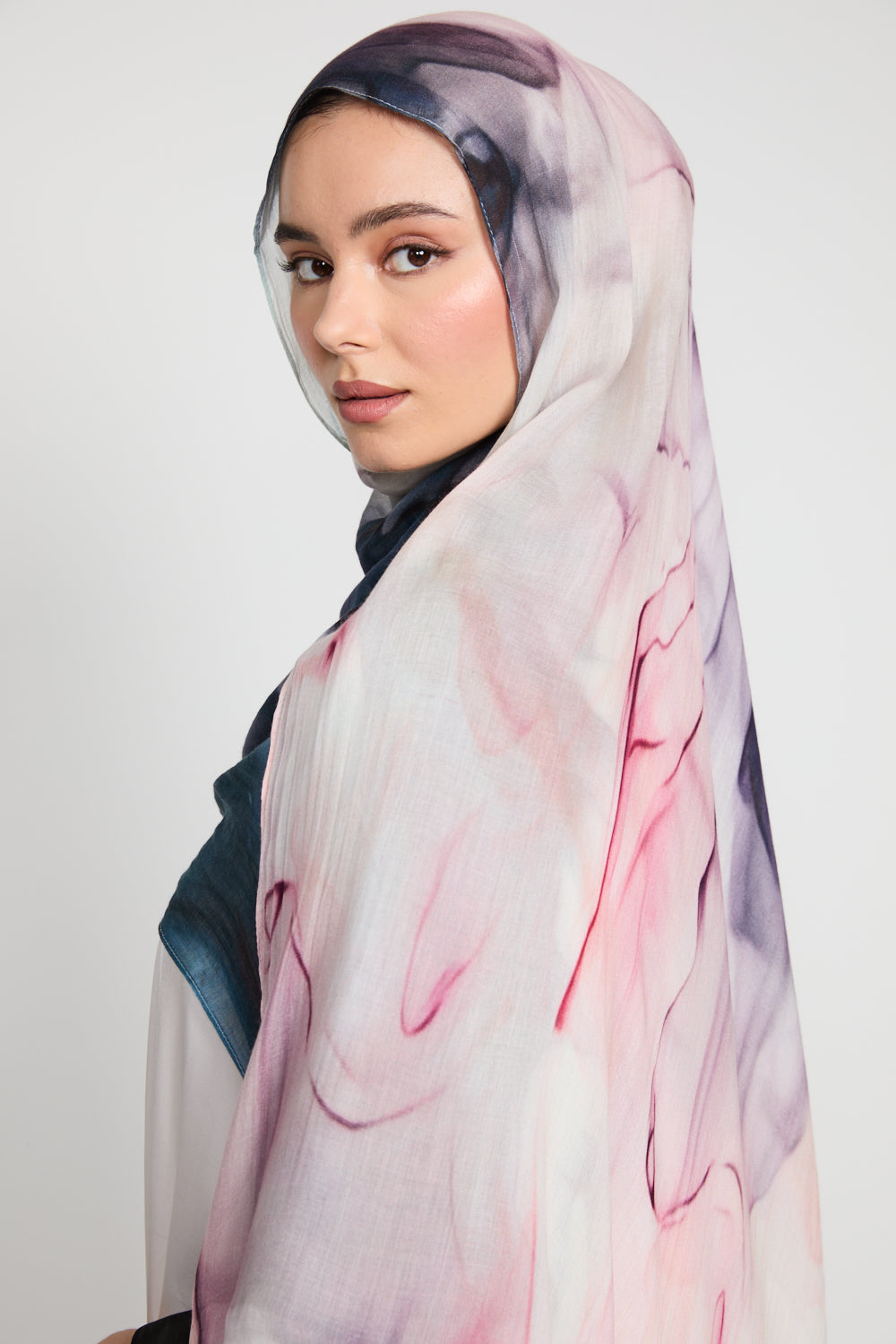 Premium Modal Printed Hijab - Aurora Mirage