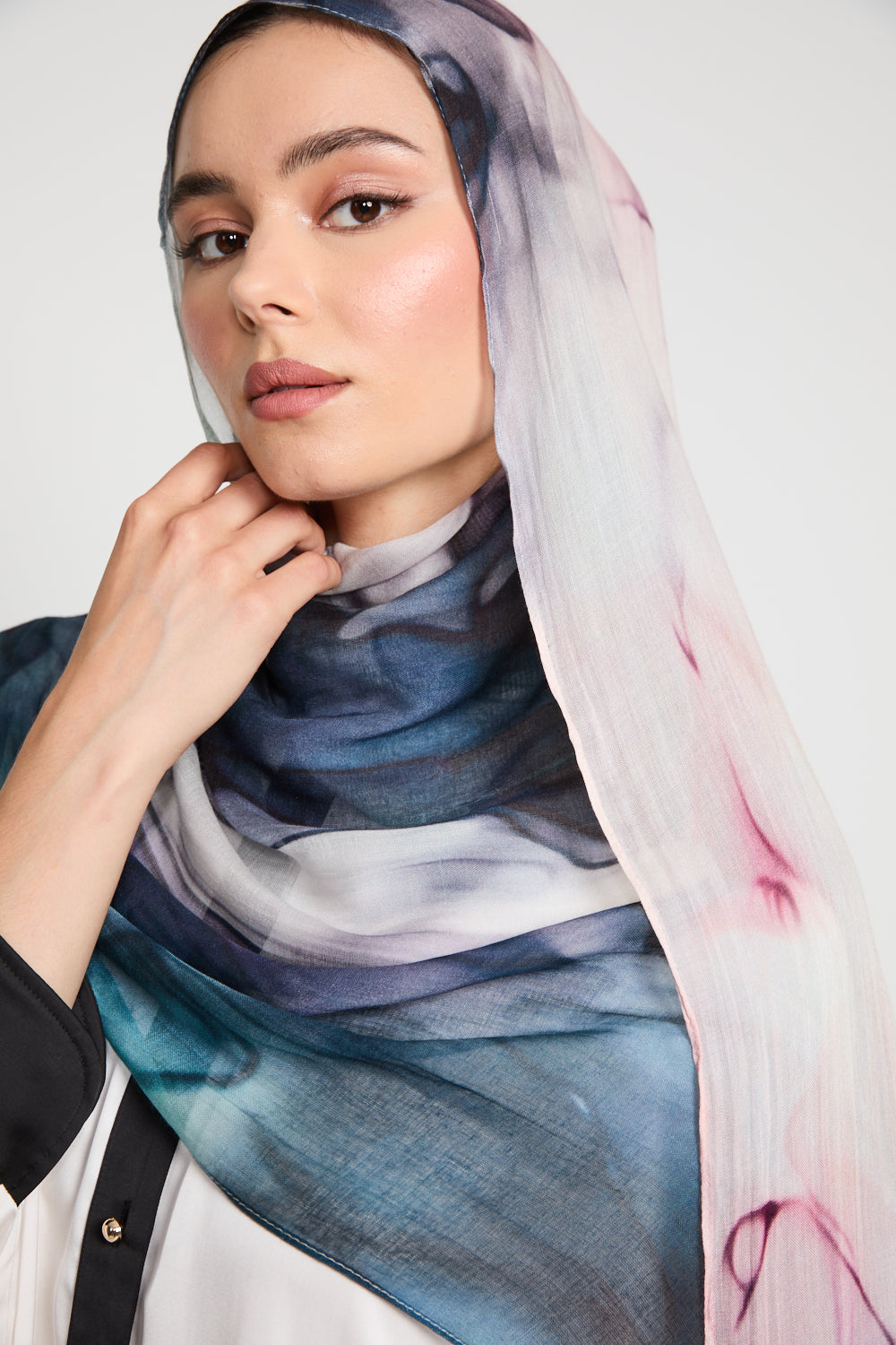 Premium Modal Printed Hijab - Aurora Mirage