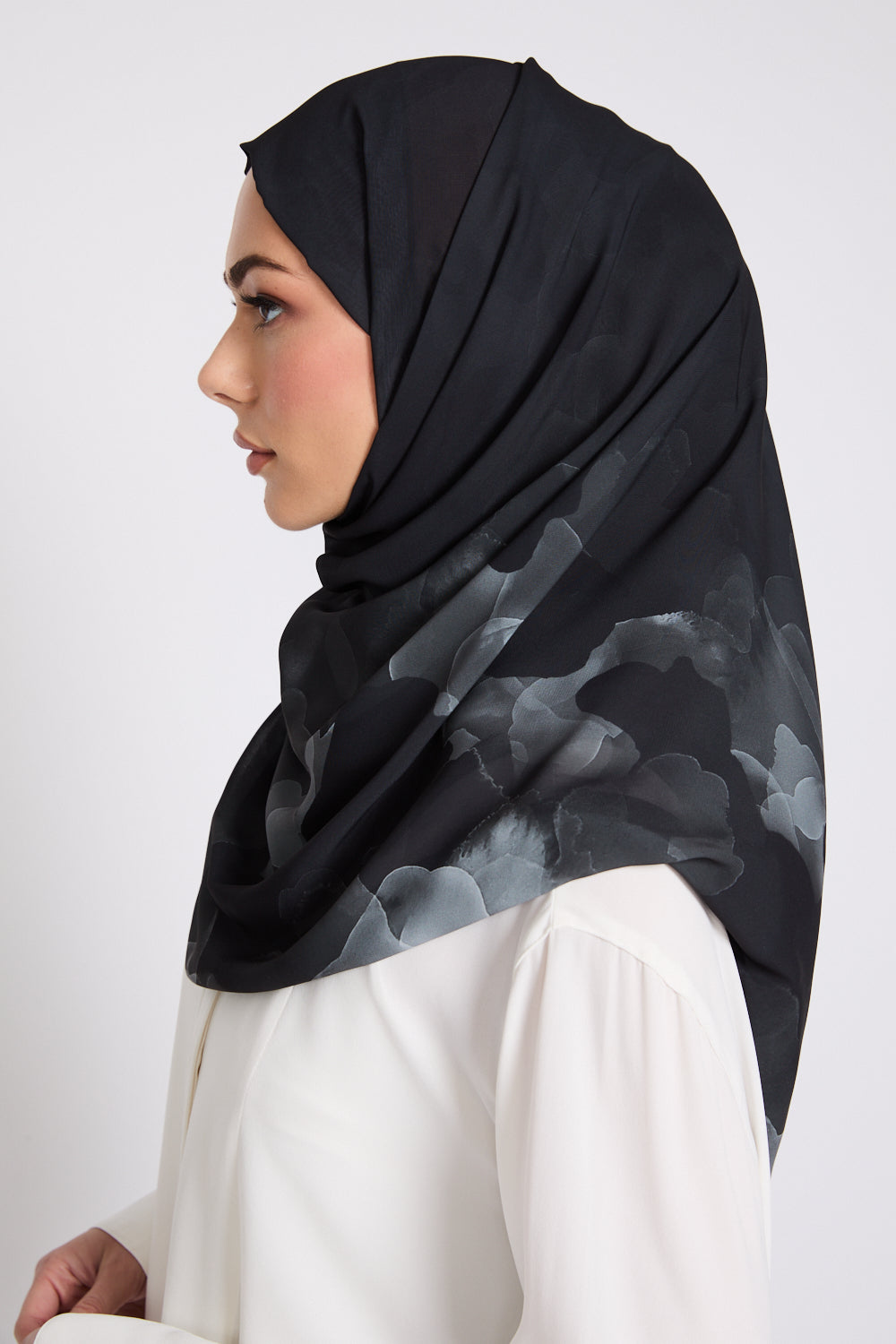 Luxury Printed Hijab - Midnight Reverie - LIMITED EDITION
