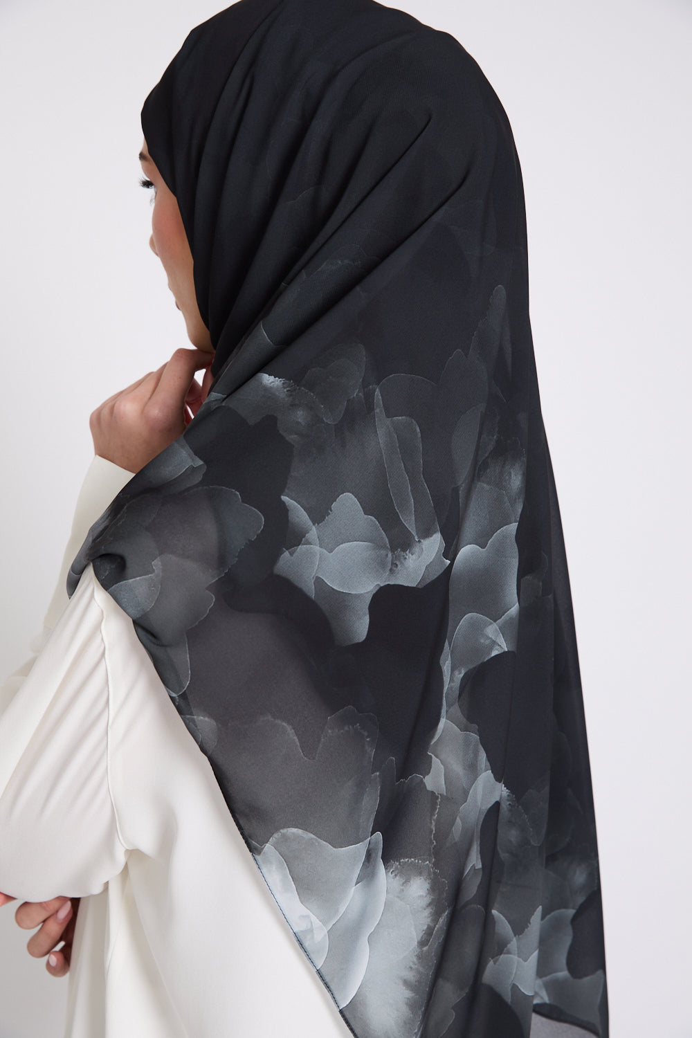 Luxury Printed Hijab - Midnight Reverie - LIMITED EDITION