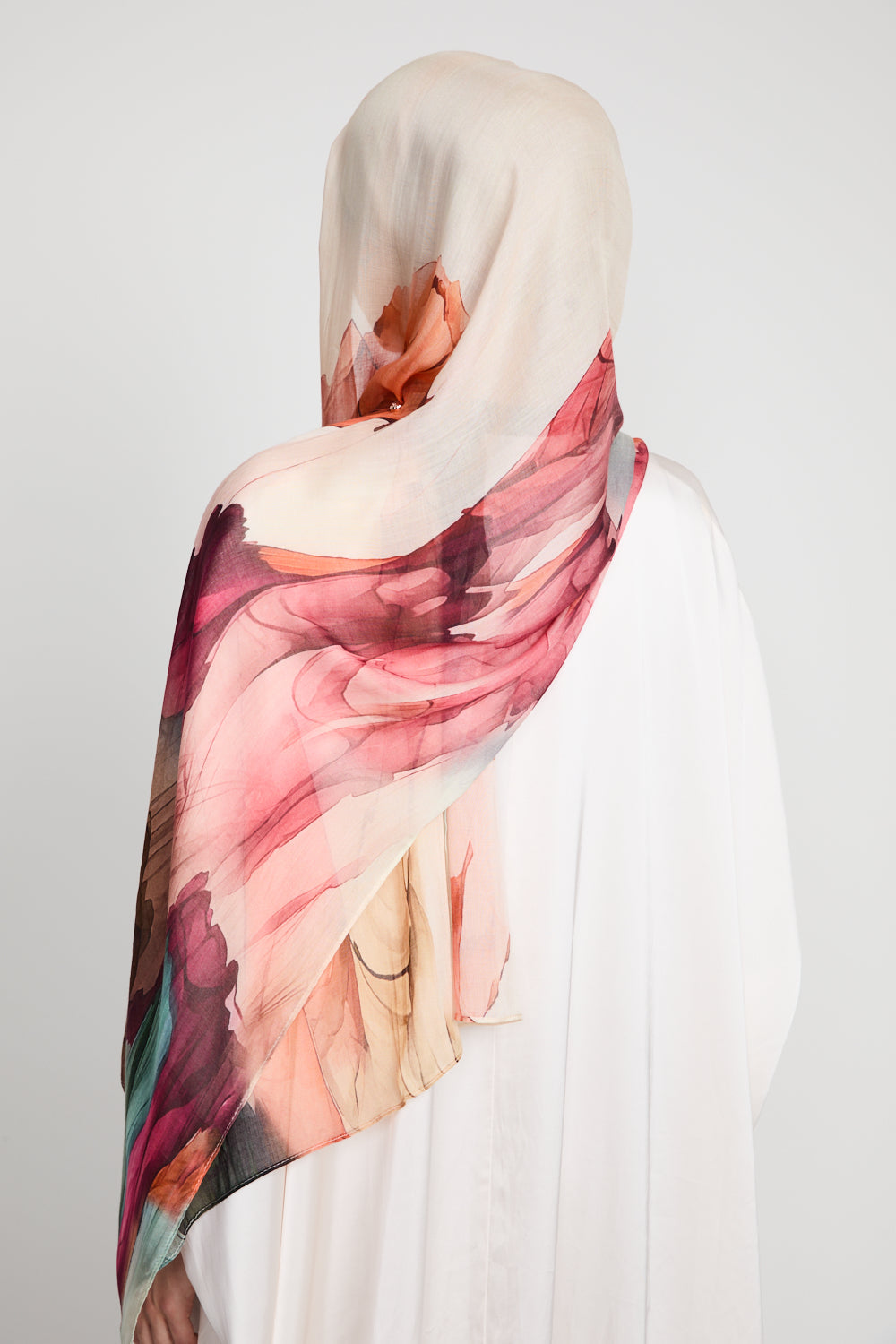 Premium Modal Printed Hijab - Blooming Muse