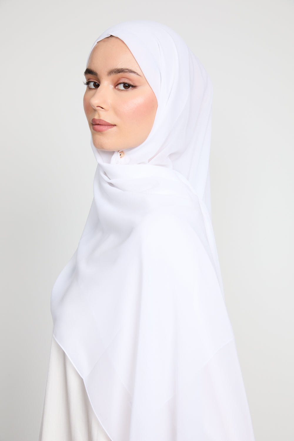 Soft Luxury Georgette Hijab - Off White