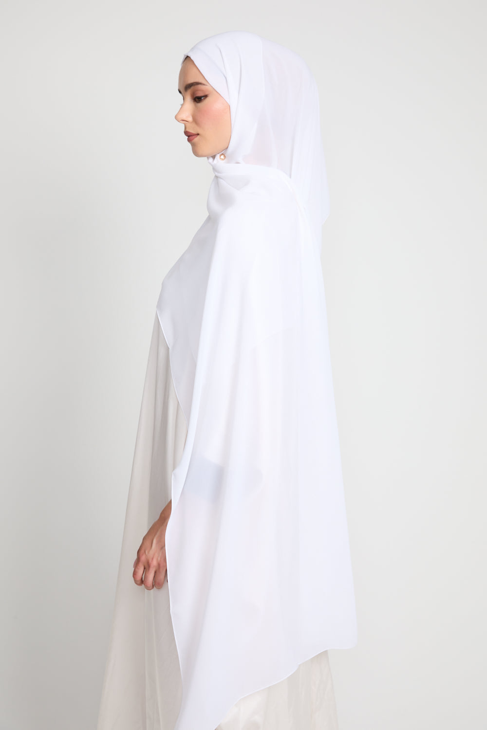 Soft Luxury Georgette Hijab - Off White