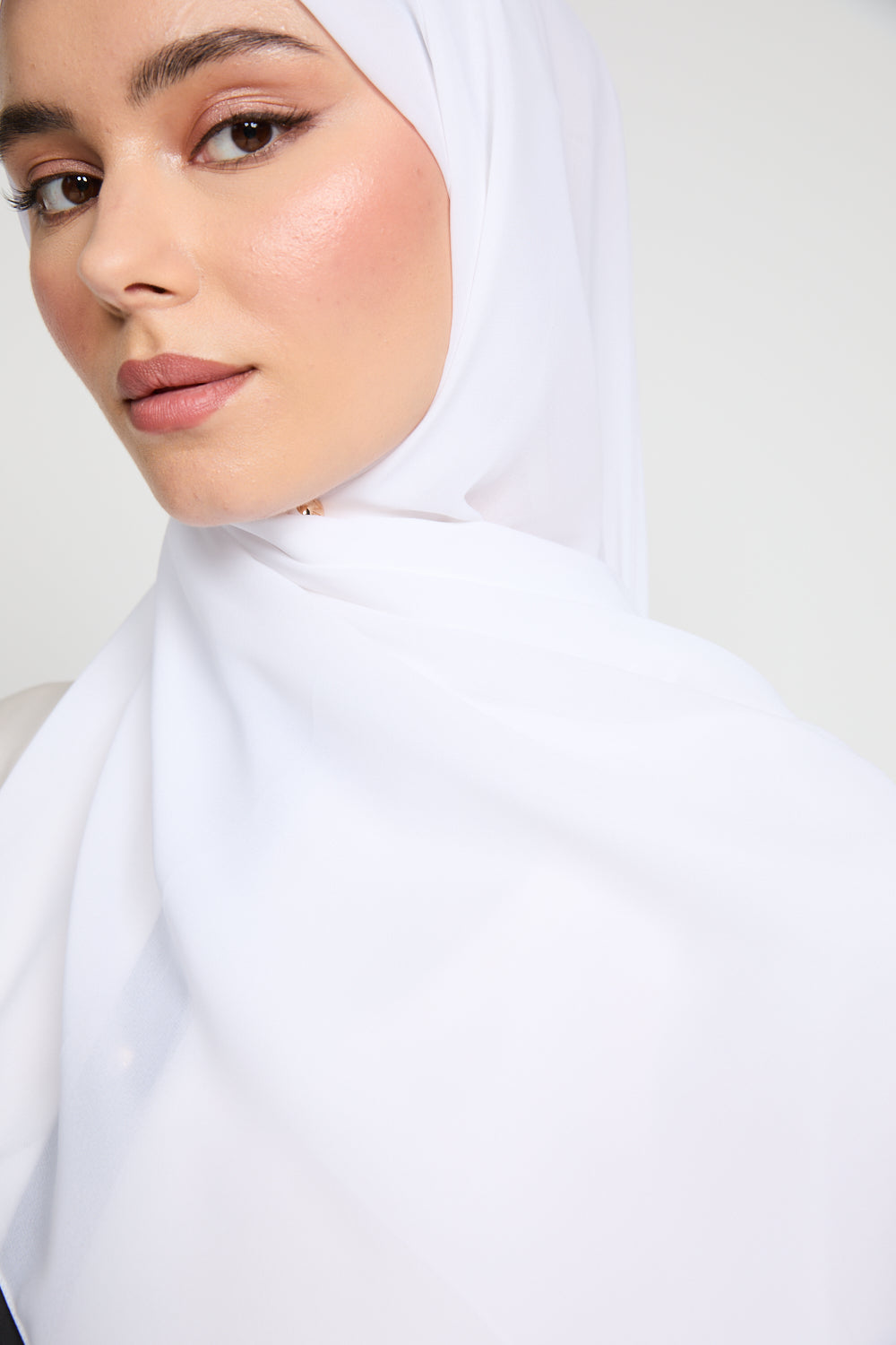 Soft Luxury Georgette Hijab - Off White