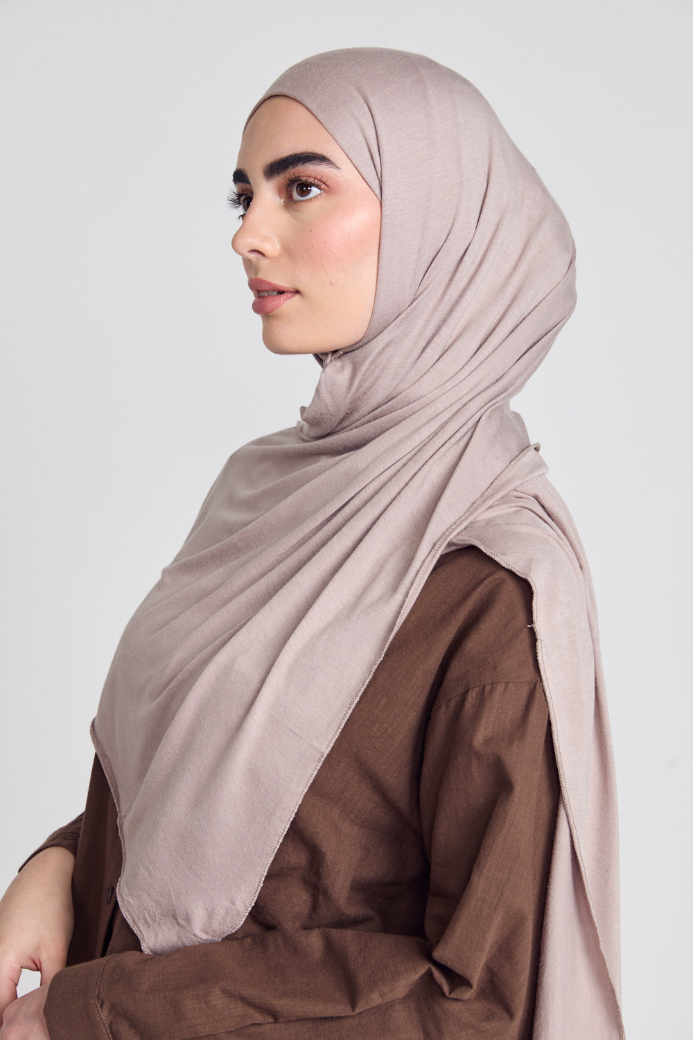 Desert Taupe Jersey Hijab