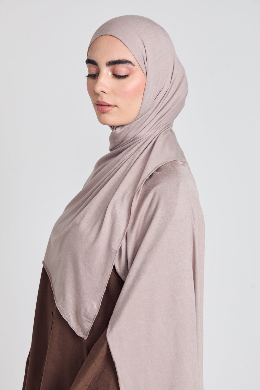 Desert Taupe Jersey Hijab