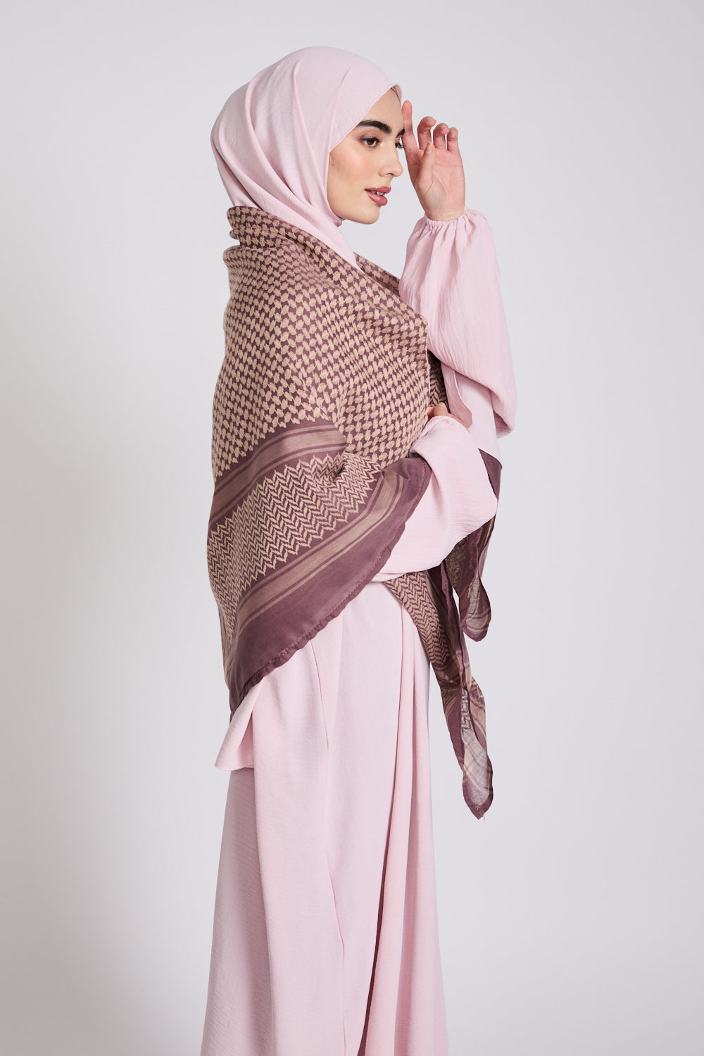 Keffiyeh Scarf - Mulberry