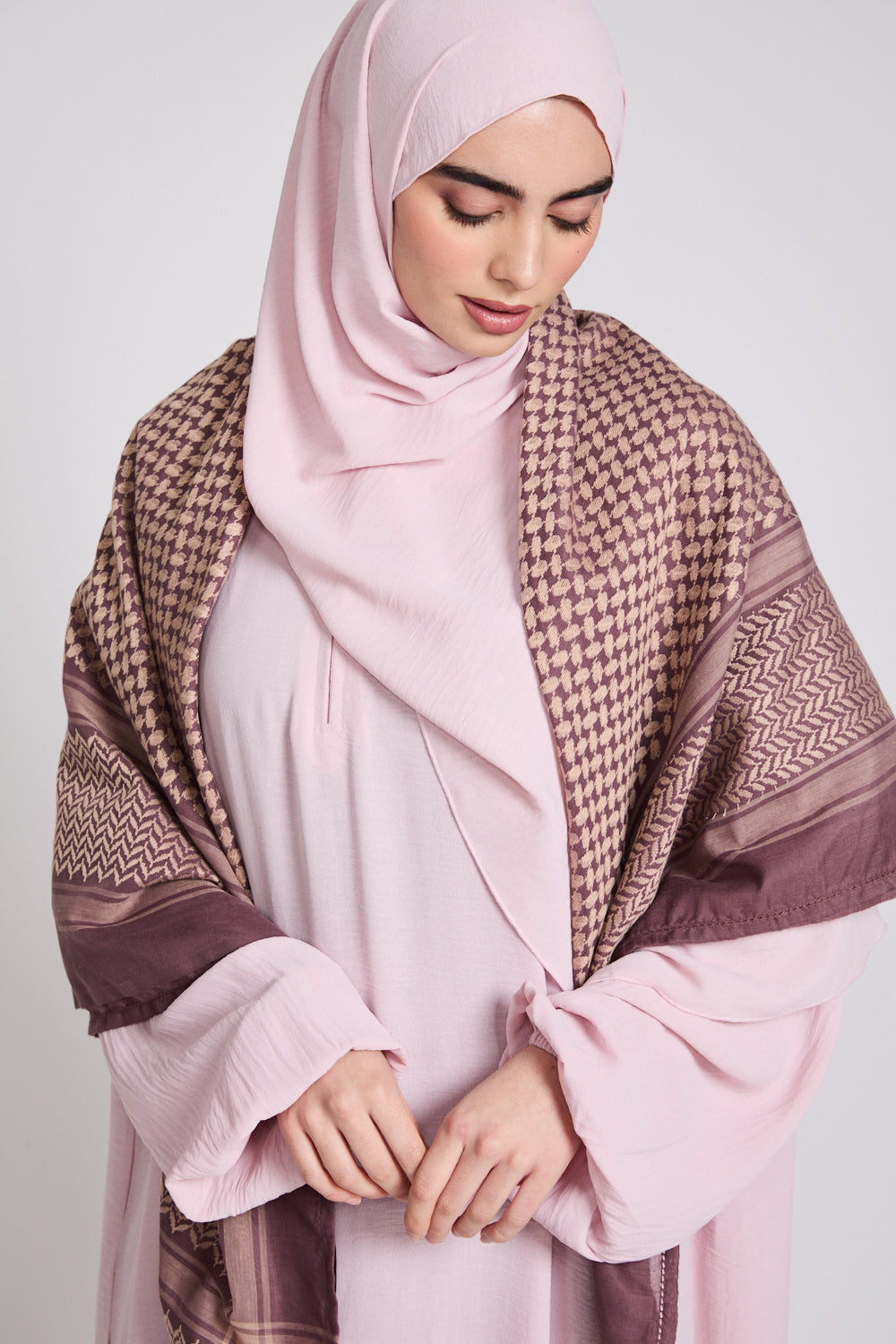Keffiyeh Scarf - Mulberry