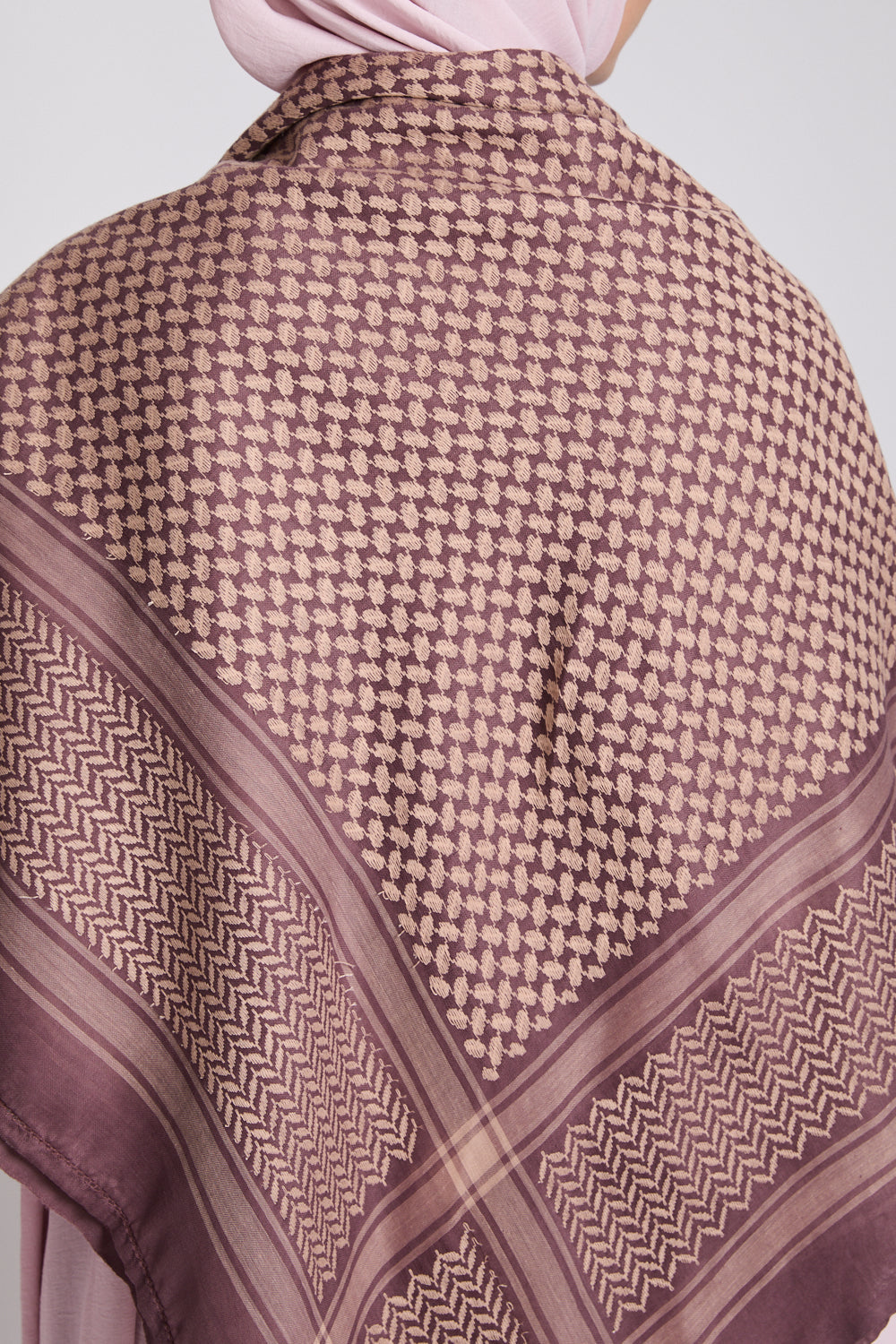 Keffiyeh Scarf - Mulberry