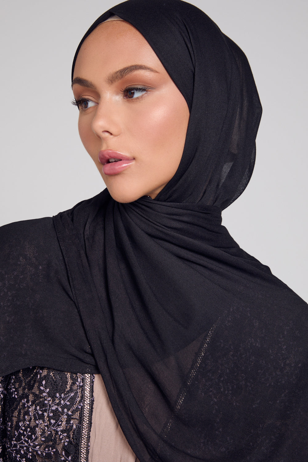 Premium Viscose Hijab - Black