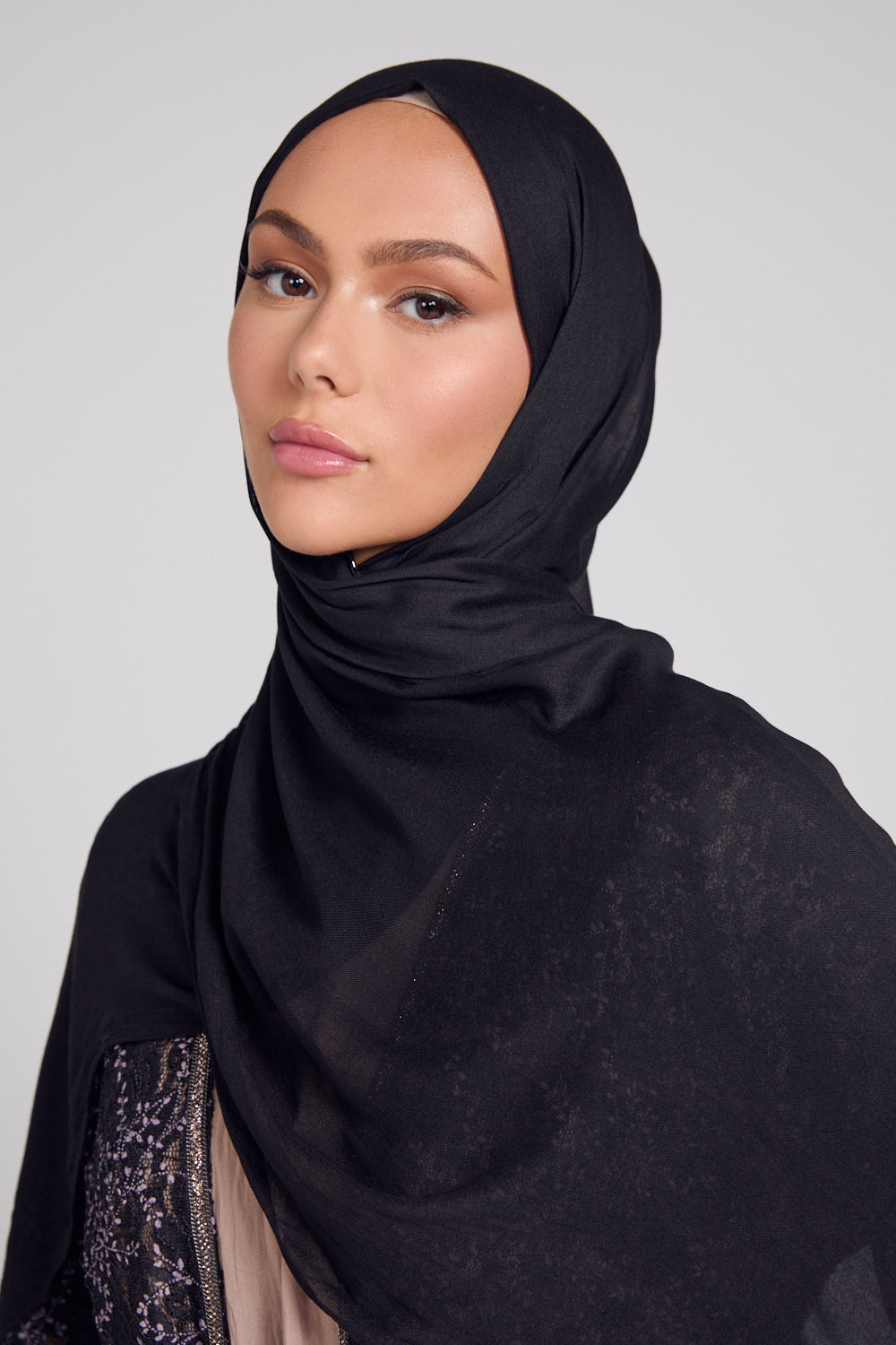 Premium Viscose Hijab - Black