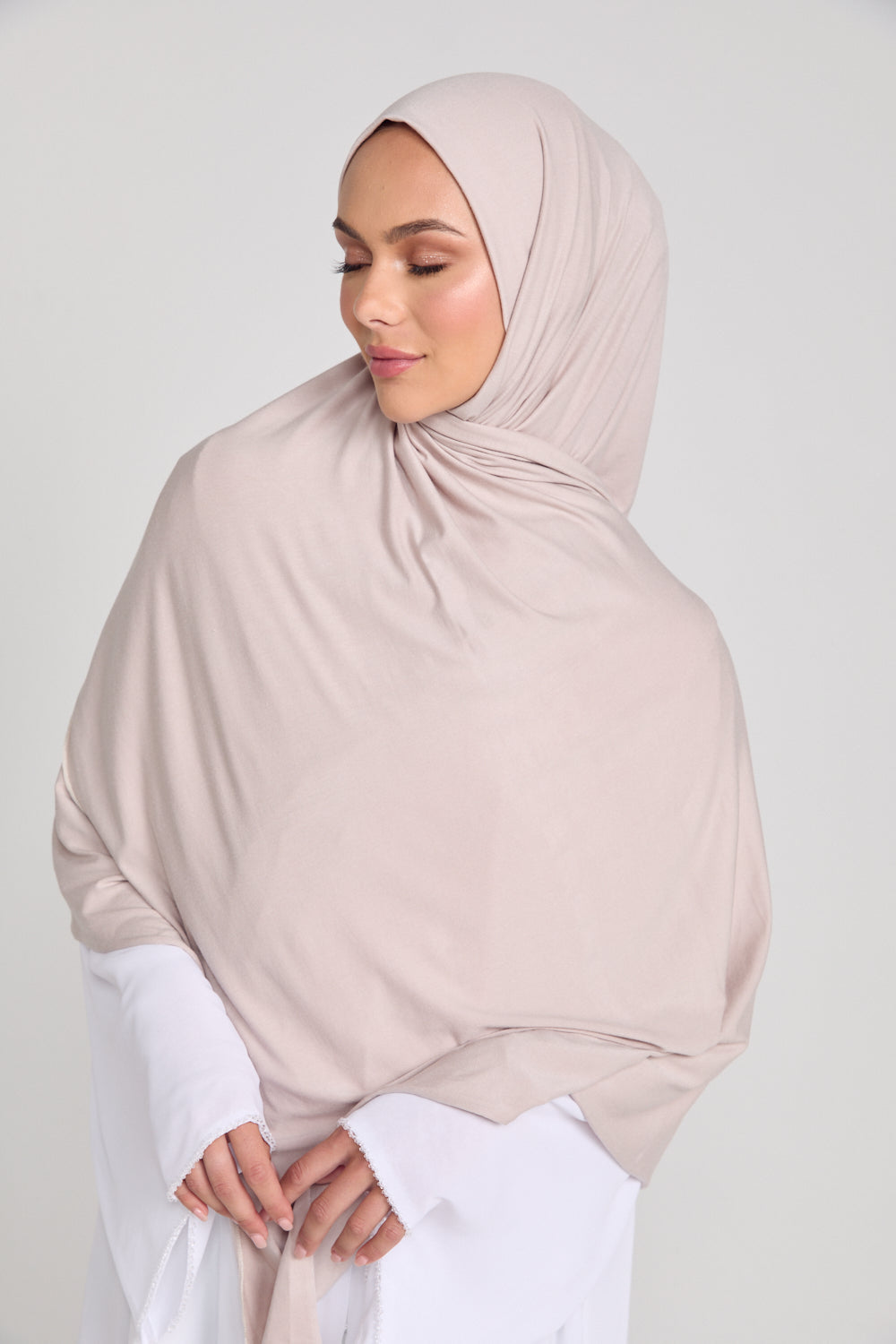 Nude Jersey Hijab