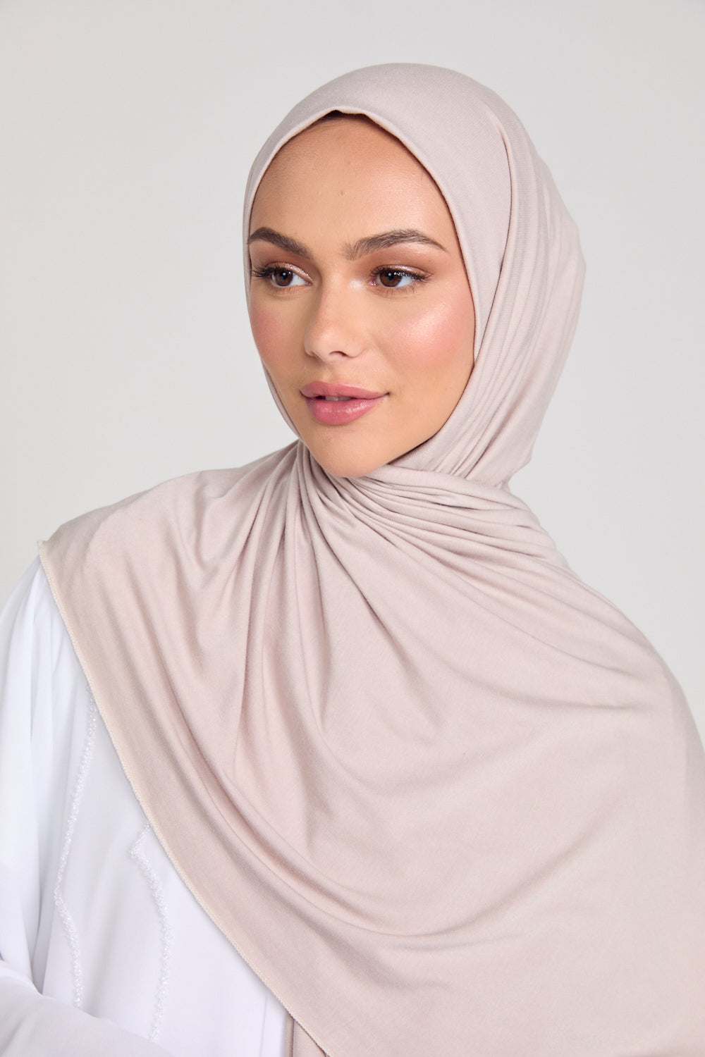 Nude Jersey Hijab