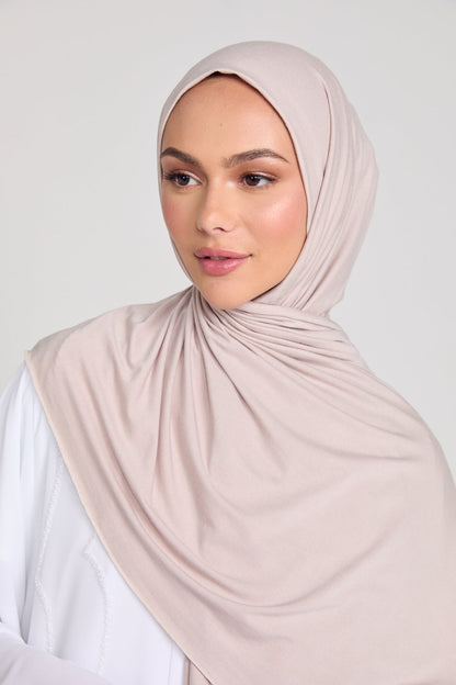 Nude Jersey Hijab