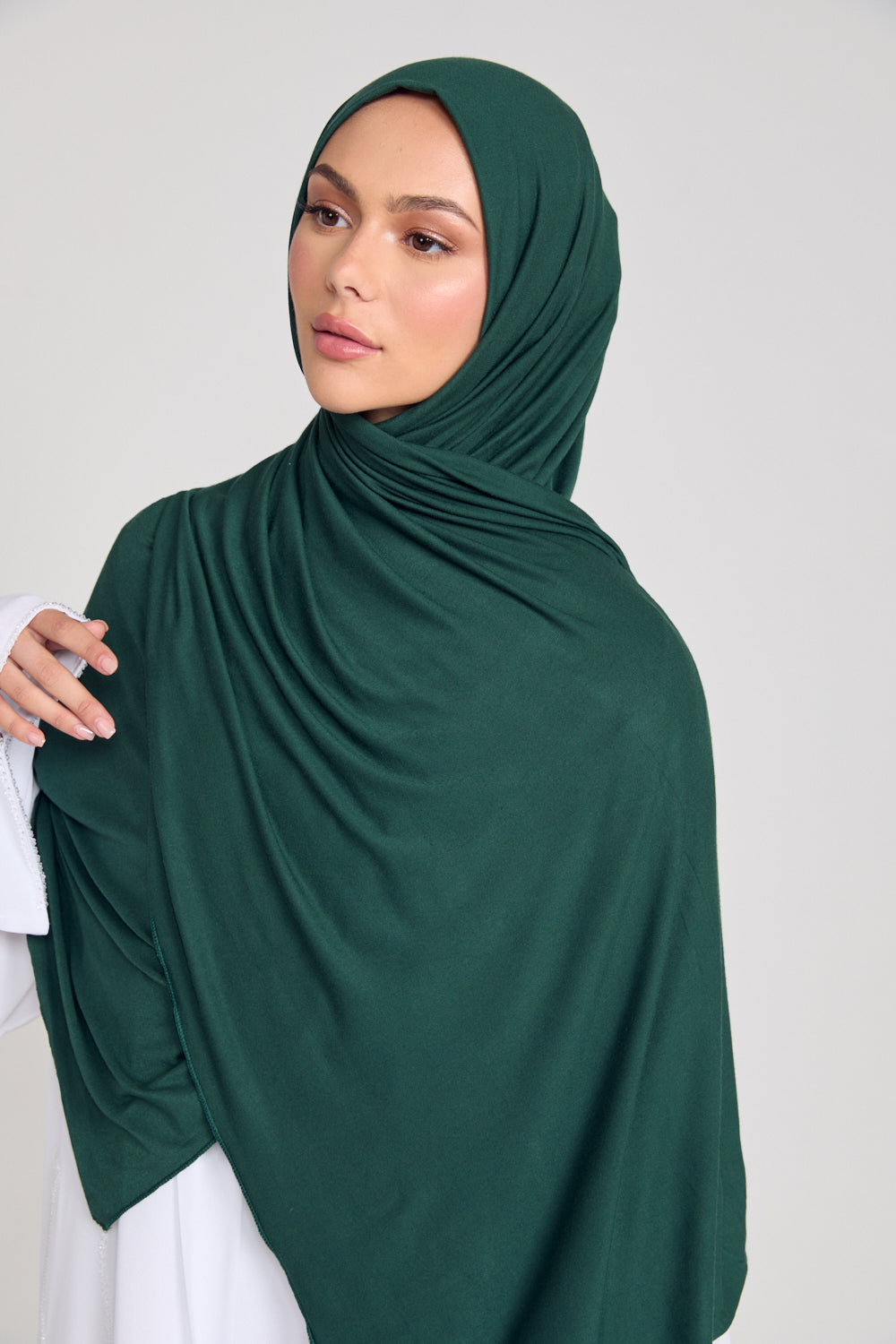 Forest Green Jersey Hijab