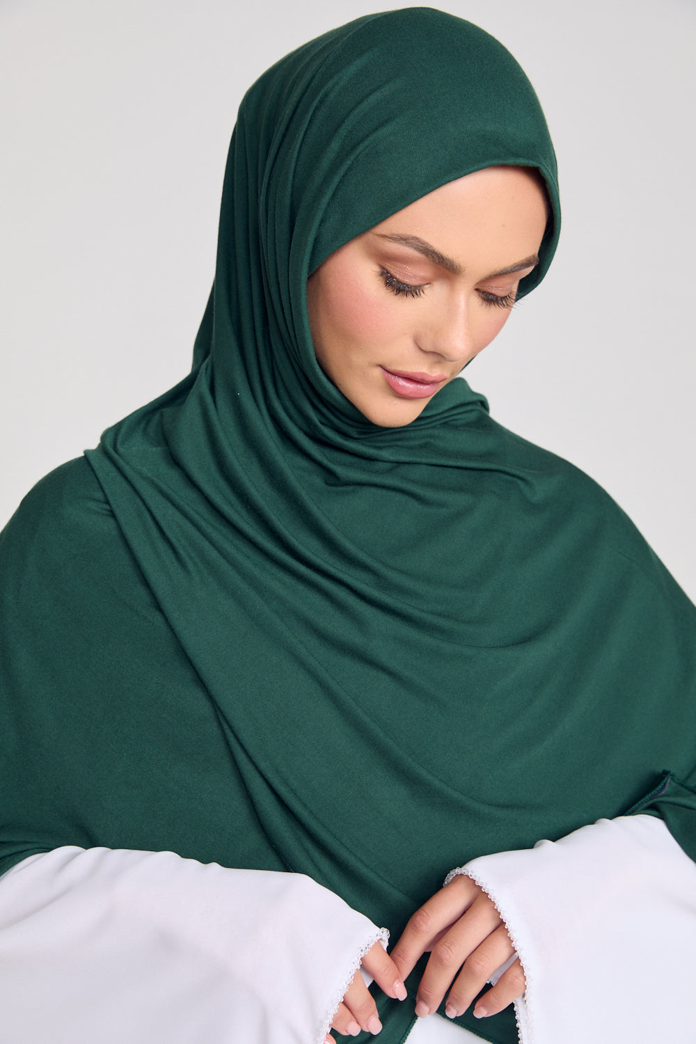 Forest Green Jersey Hijab